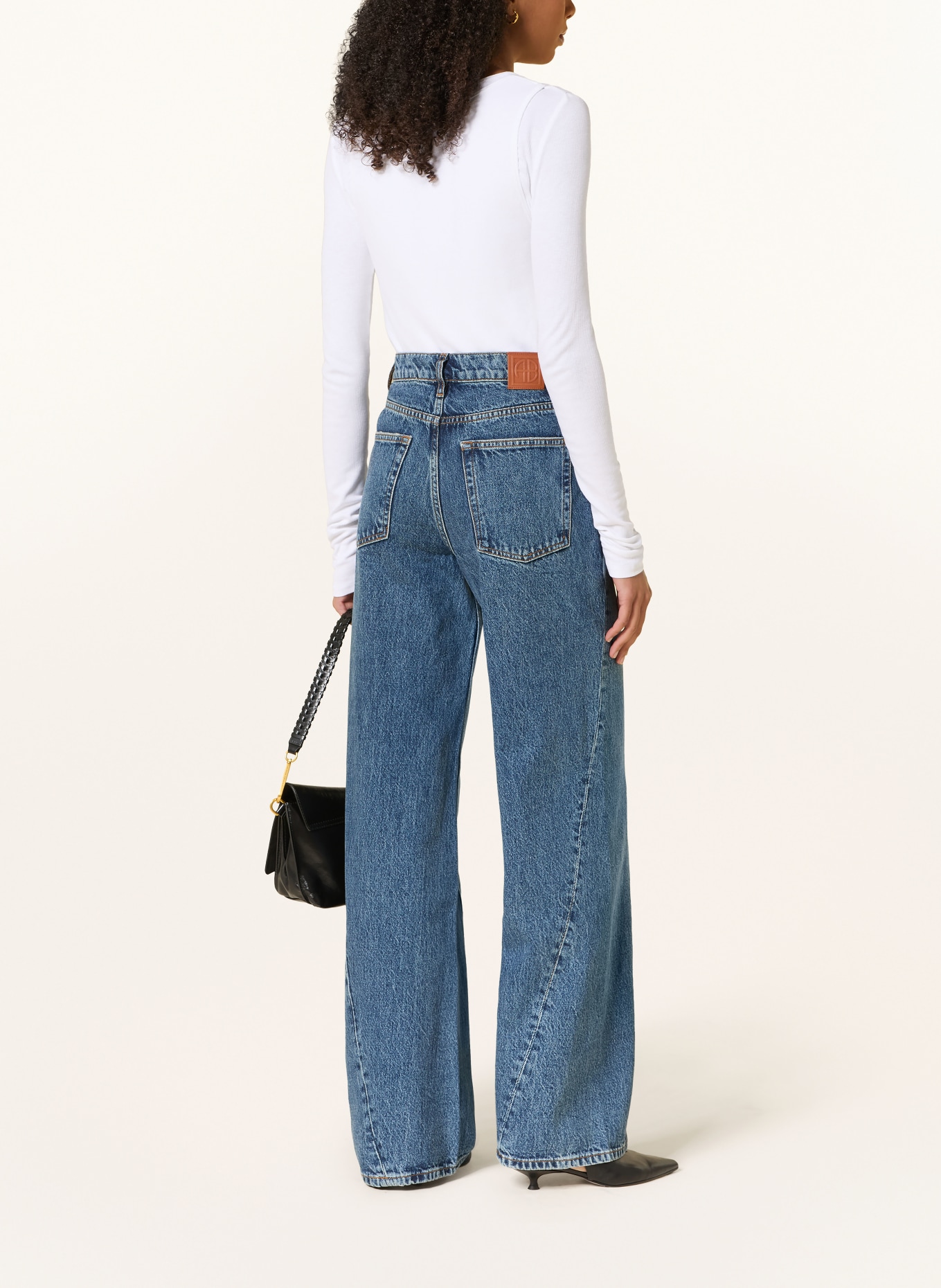 ANINE BING Wide Leg Jeans BRIE: CABANA BLUE CABANA BLUE