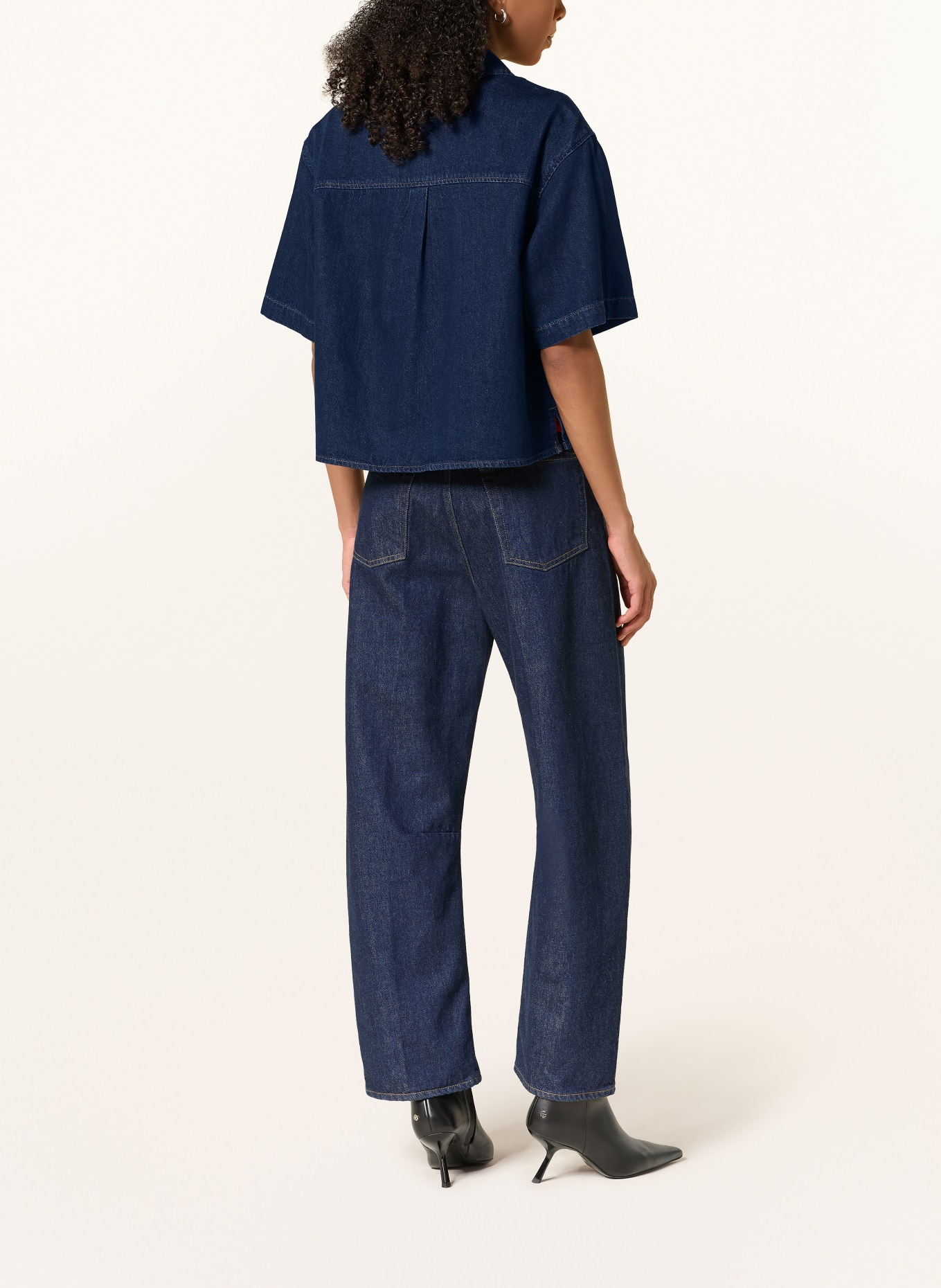 ANINE BING Chemise en jean LINCOLN: BLEU FONCÉ