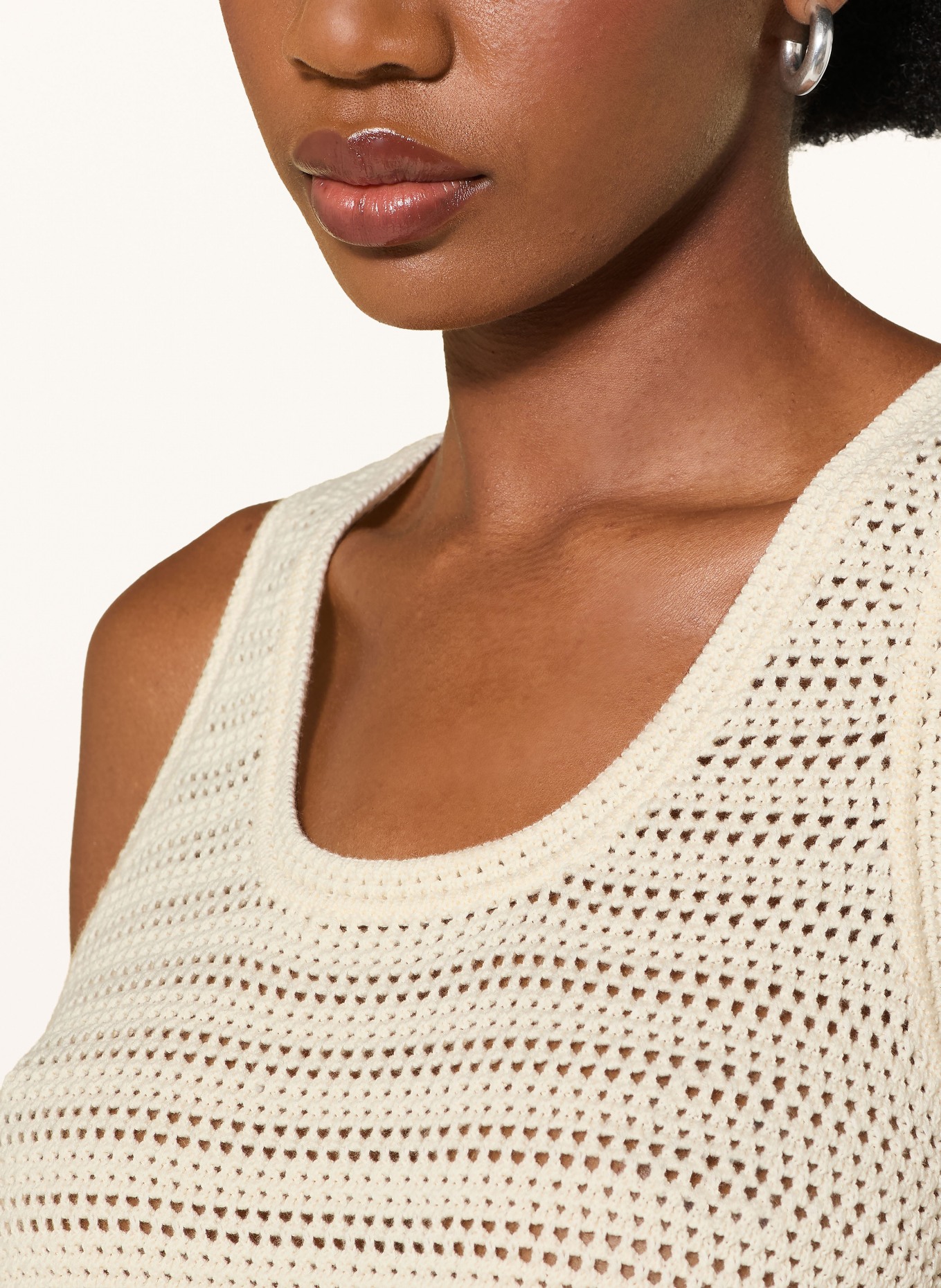 ANINE BING Stricktop ARIE: ECRU