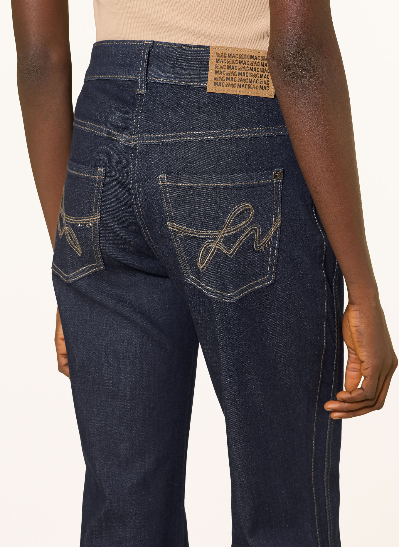MAC Flared Jeans LAURA GLAM: D683 fashion rinsed