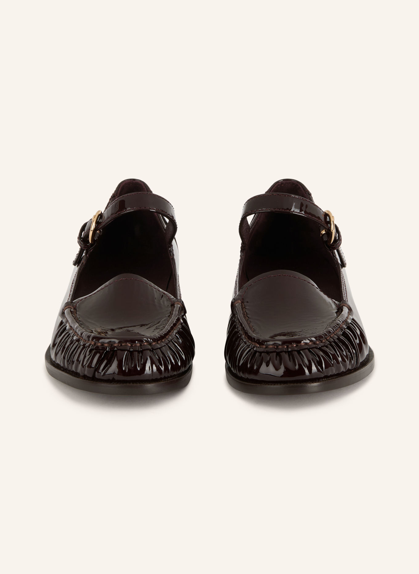 jeffrey campbell Mary-Jane ballerina's LILLITH: MARRON FONCÉ
