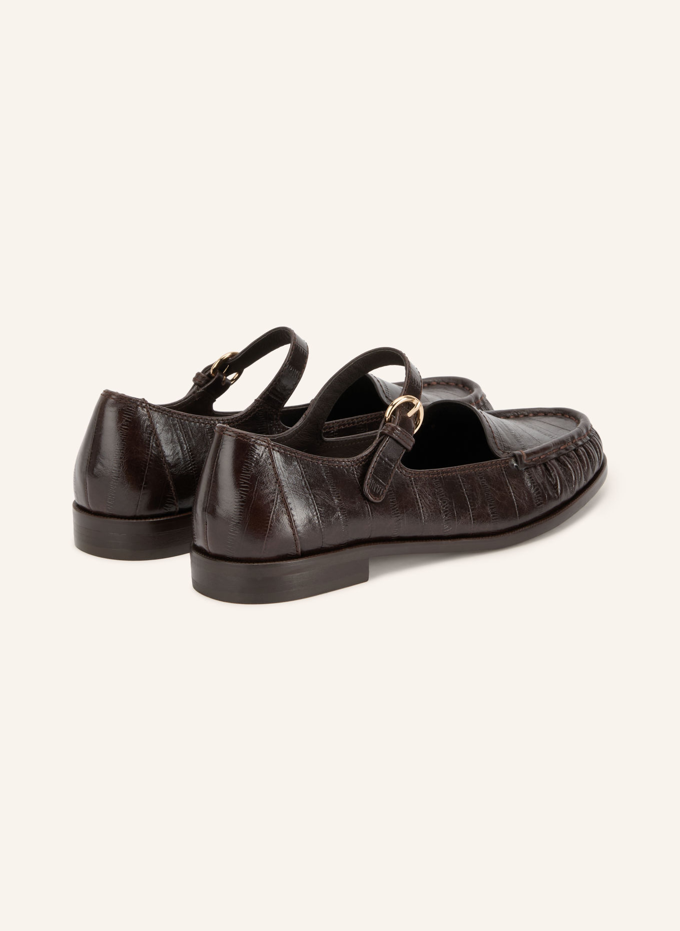 jeffrey campbell Mary-Jane ballerina's LILLITH: MARRON FONCÉ