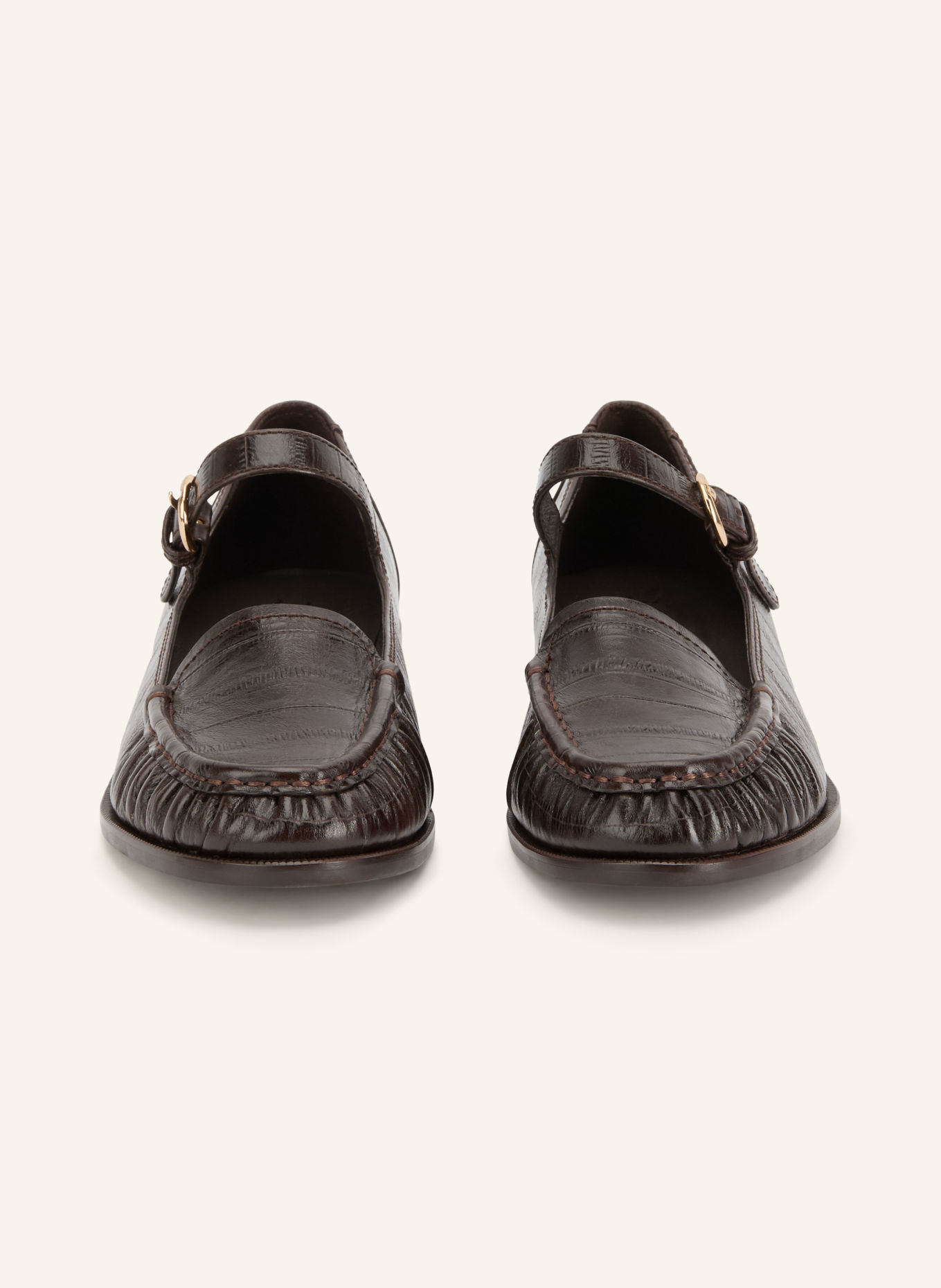 jeffrey campbell Mary-Jane ballerina's LILLITH: MARRON FONCÉ