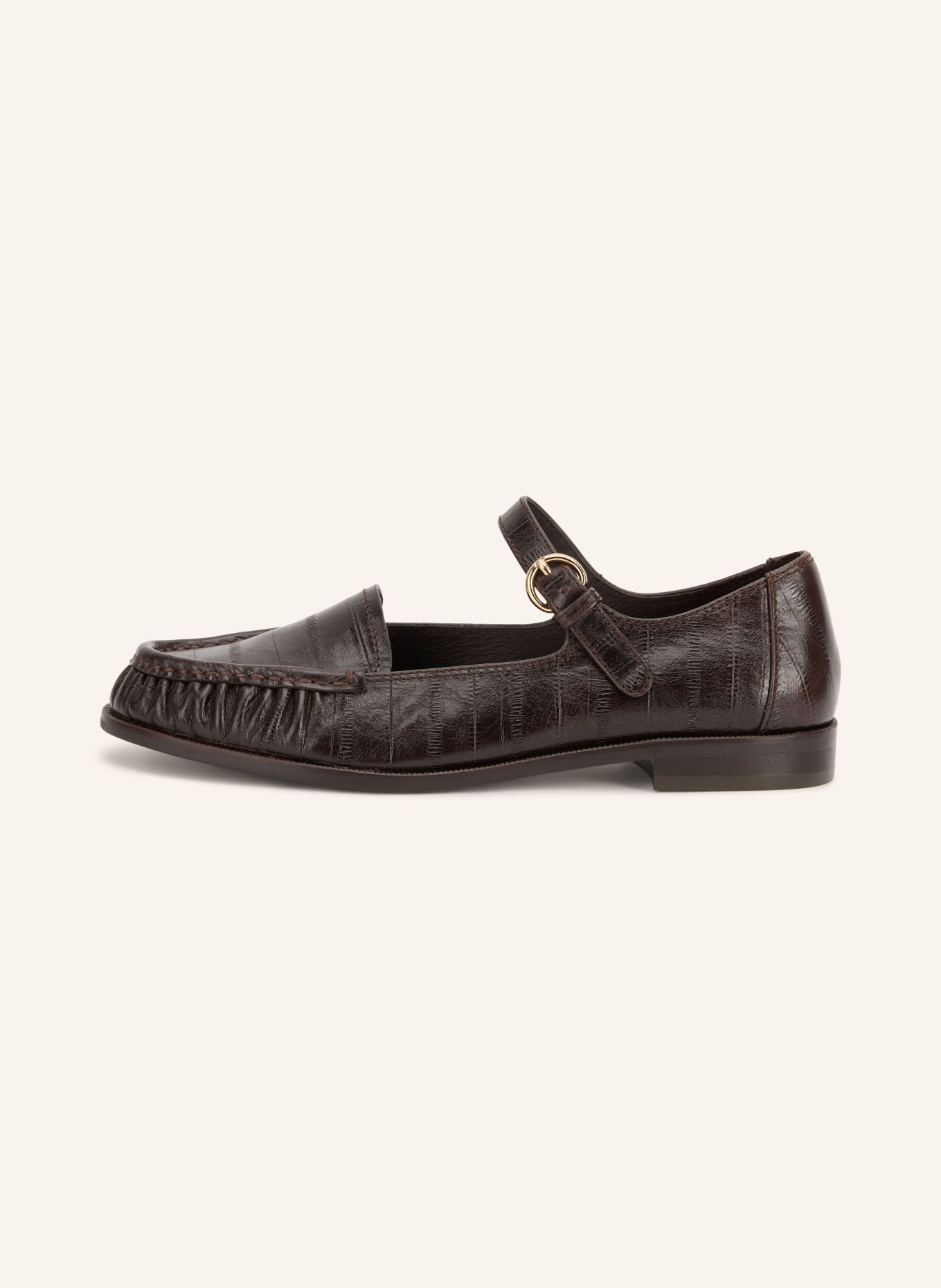 jeffrey campbell Mary-Jane ballerina's LILLITH: MARRON FONCÉ