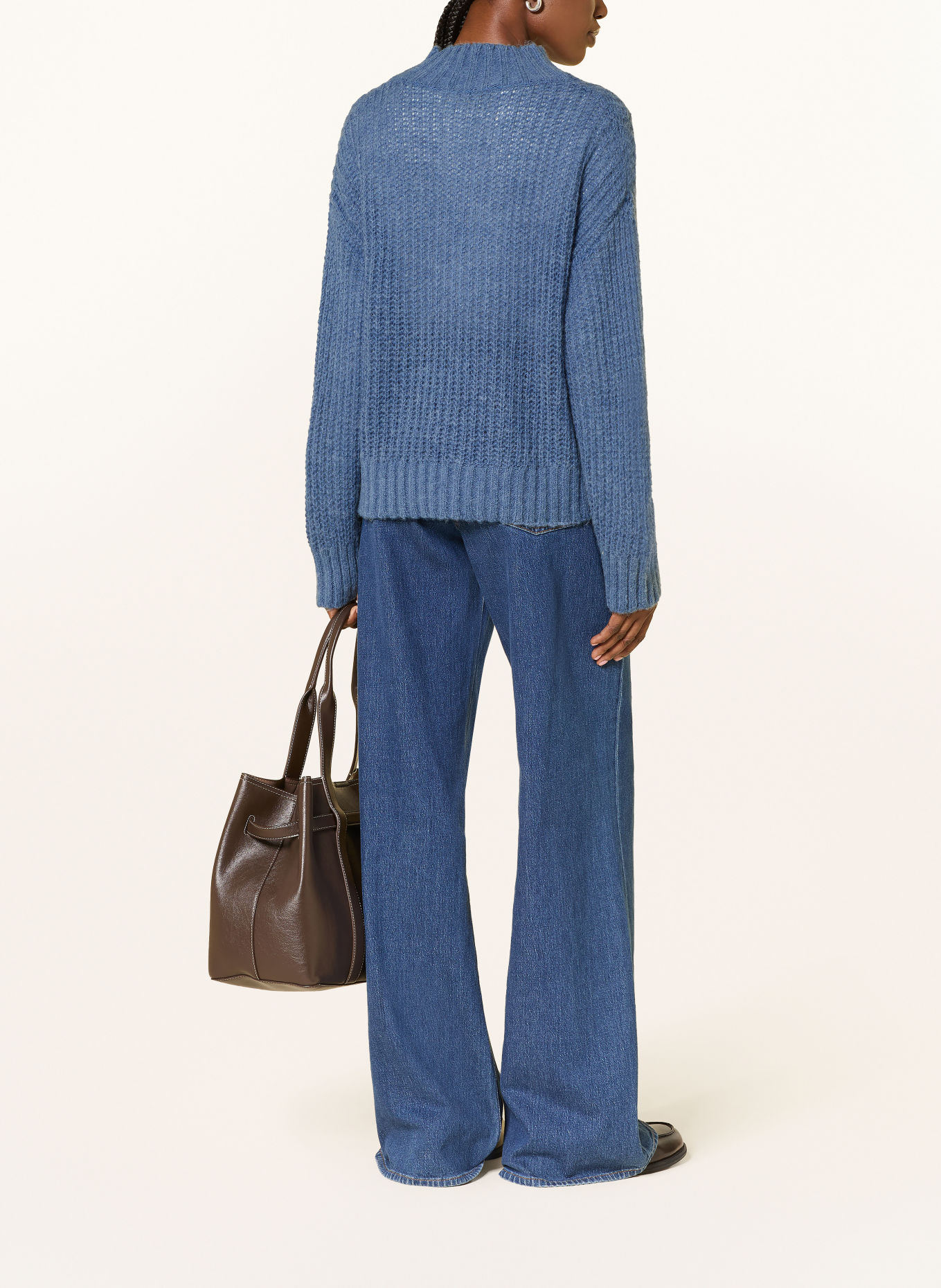 lilienfels Pullover mit Alpaka: BLAUGRAU