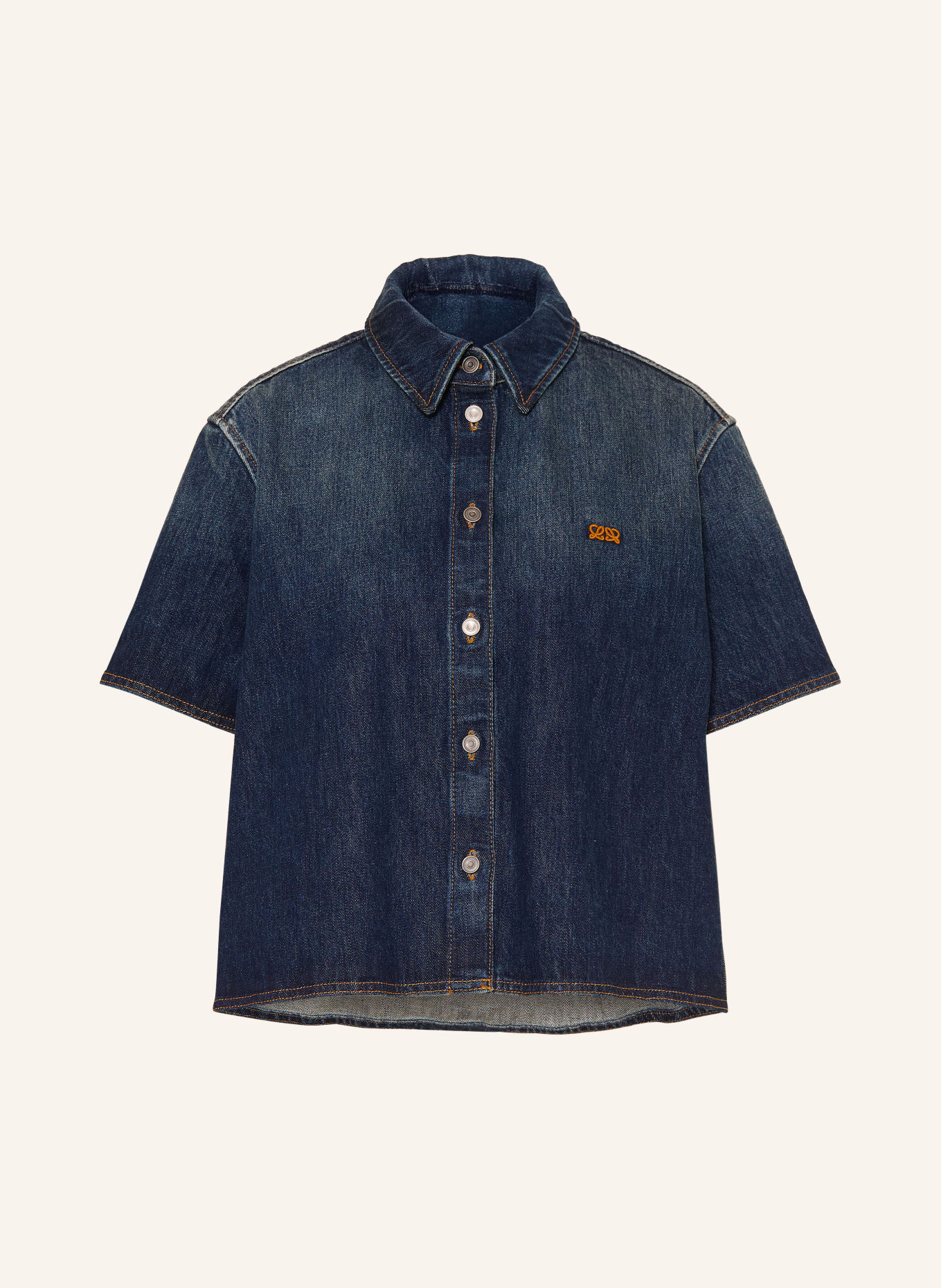 LOEWE Bluzka jeansowa: GRANATOWY / KONIAKOWY