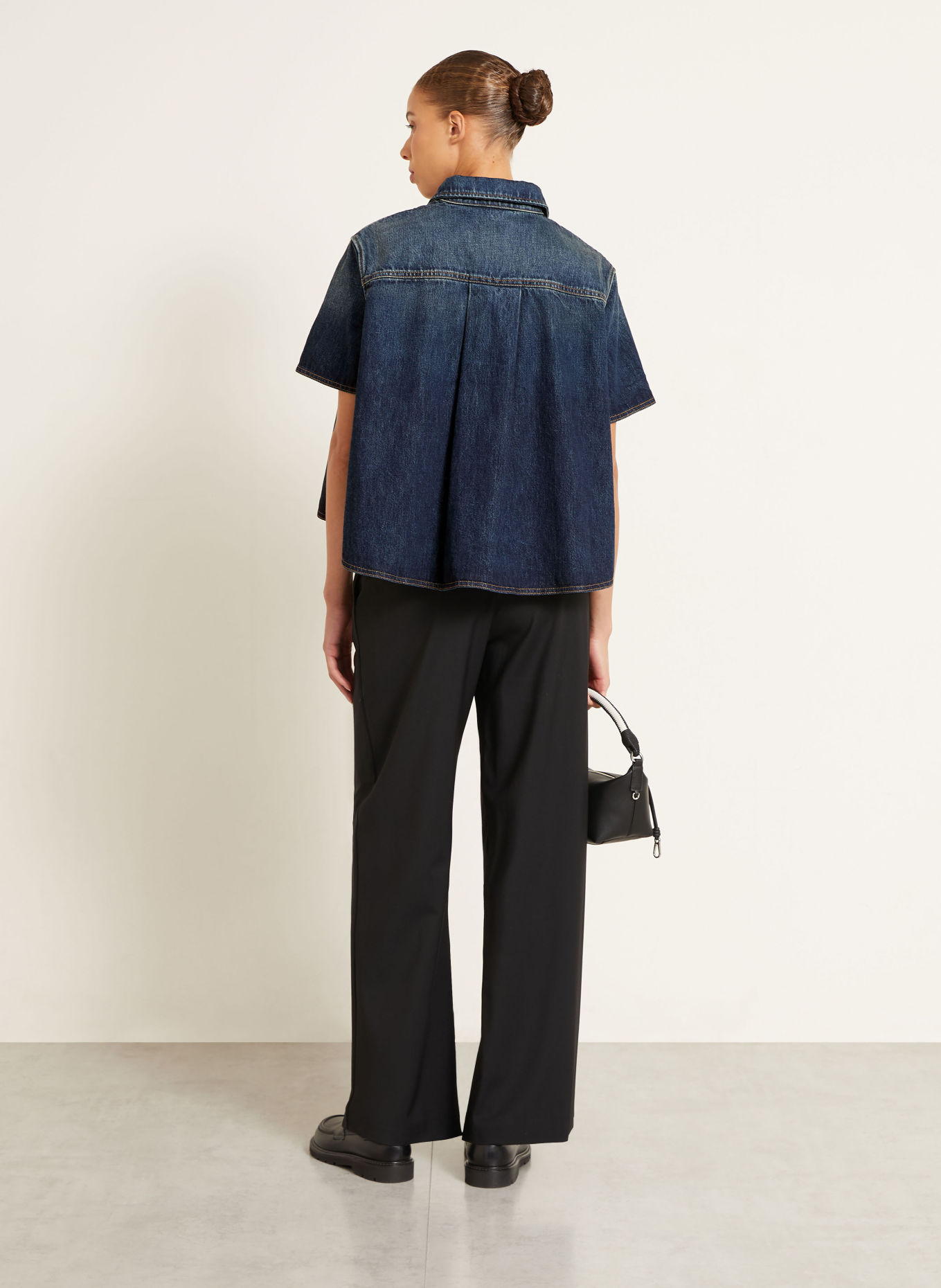 LOEWE Bluzka jeansowa: GRANATOWY / KONIAKOWY