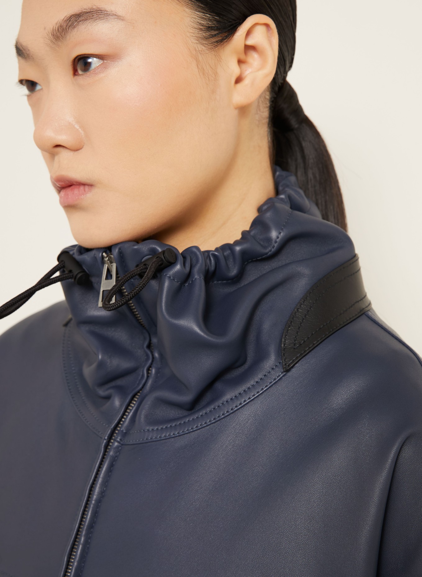 LOEWE Lederjacke: DUNKELBLAU
