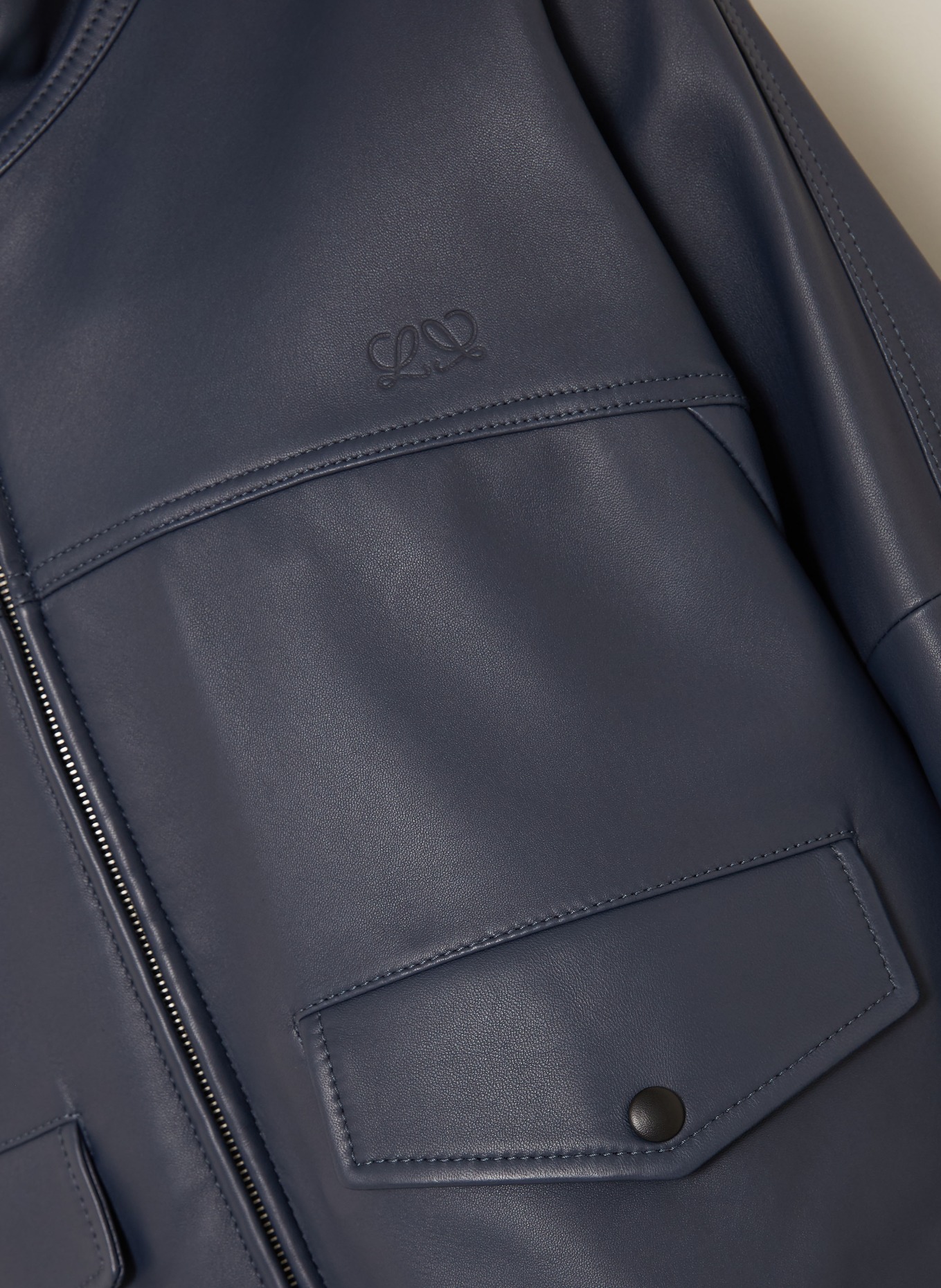 LOEWE Lederjacke: DUNKELBLAU