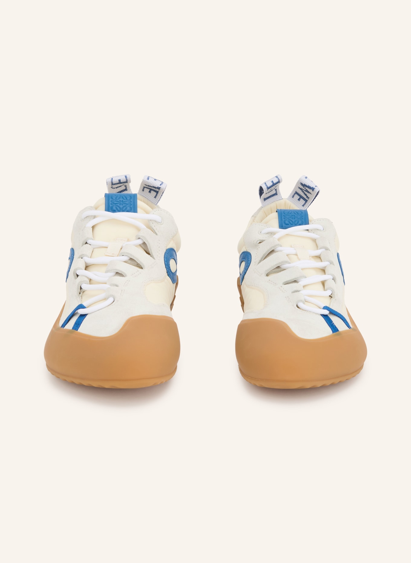LOEWE Sneakers GRIP: ECRU / LICHTGRIJS / BLAUW