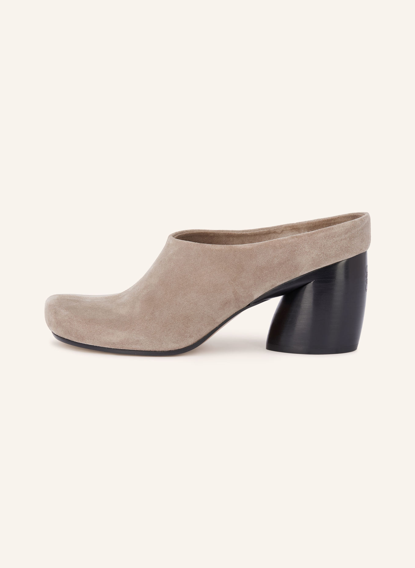 LOEWE OVAL Mules: TAUPE