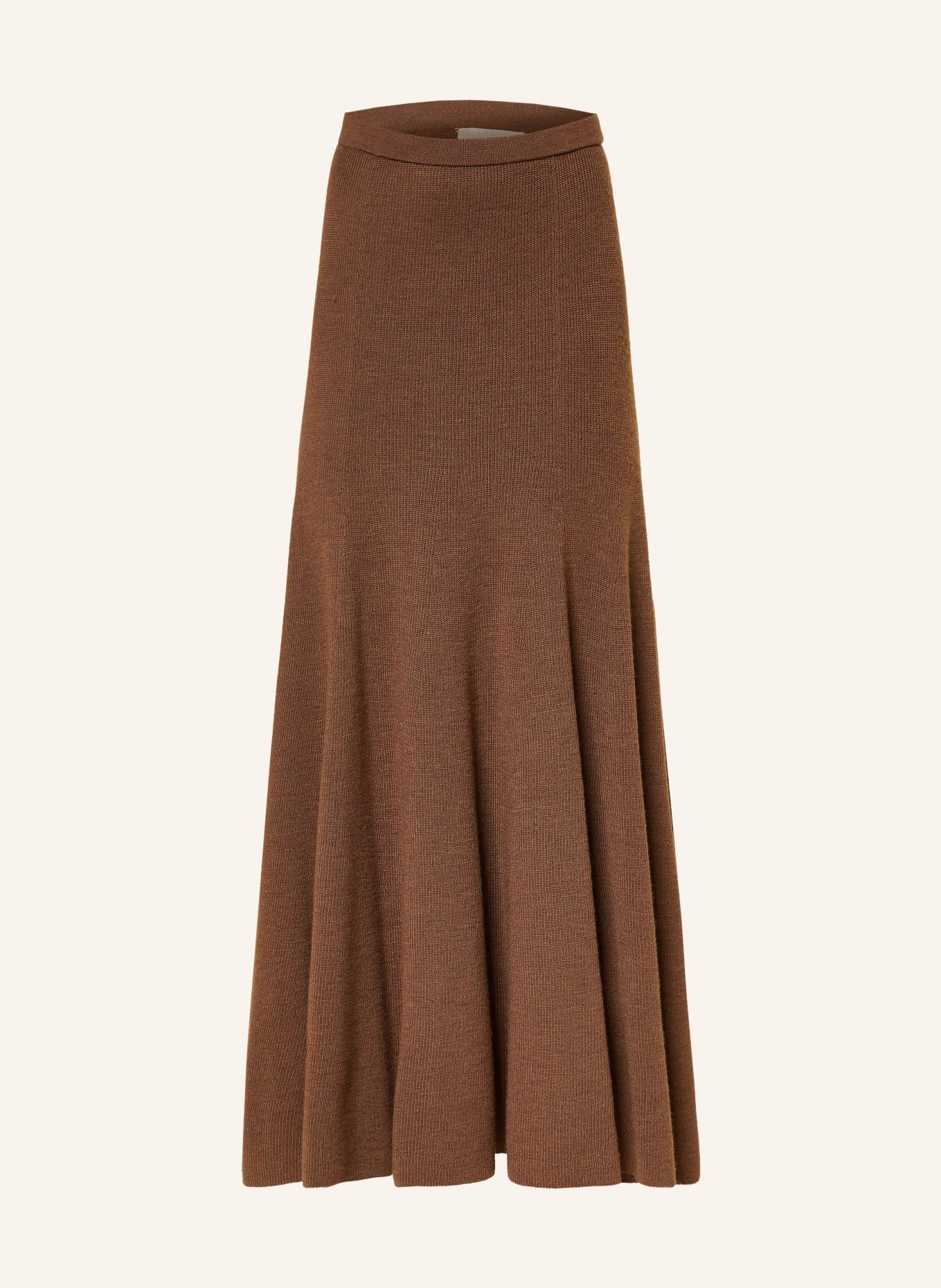 ULLA JOHNSON Jupe en maille AZARIA: MARRON