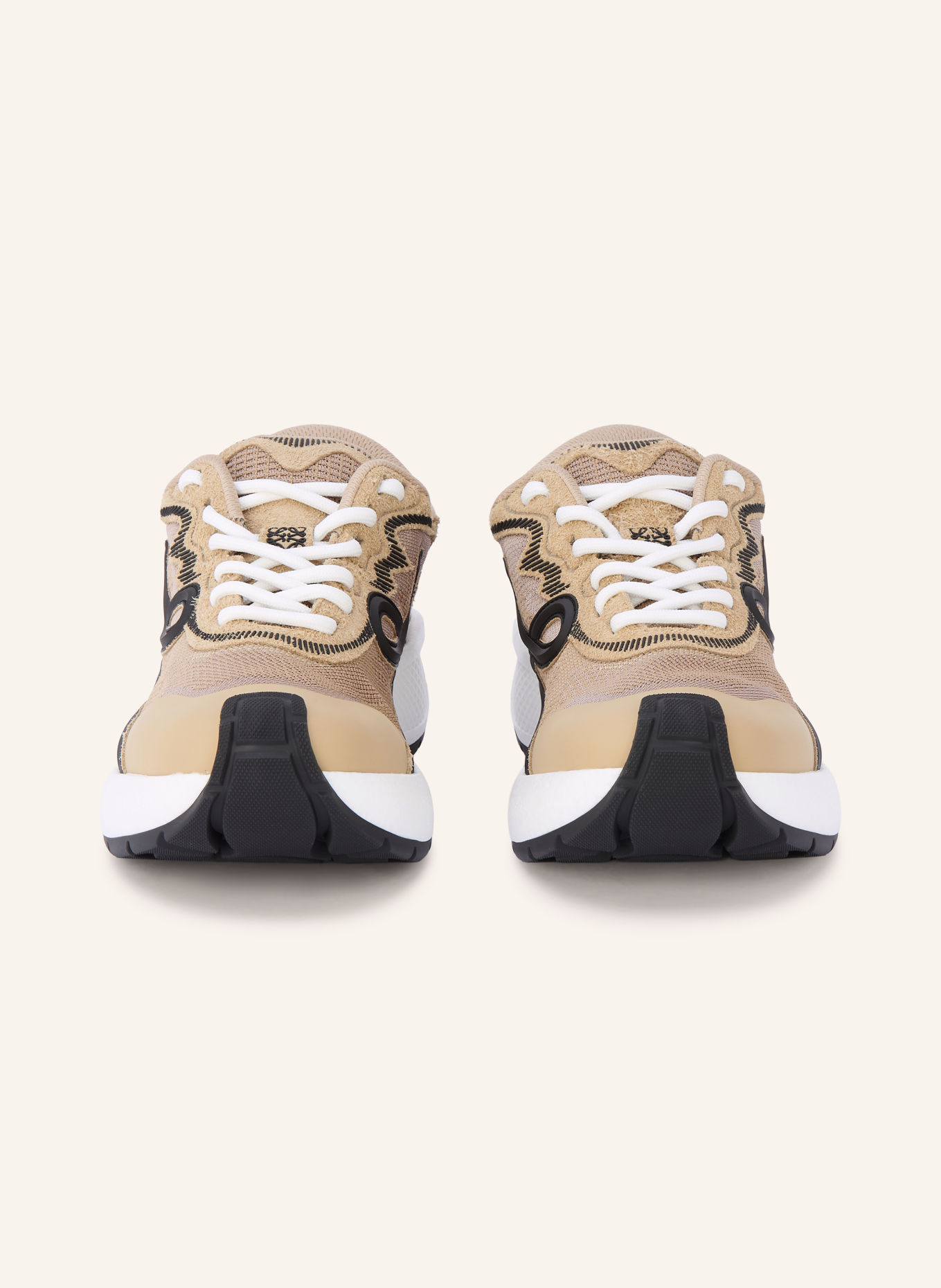 LOEWE Sneakersy POGO: BÉŽOVÁ / BÍLÁ / ČERNÁ