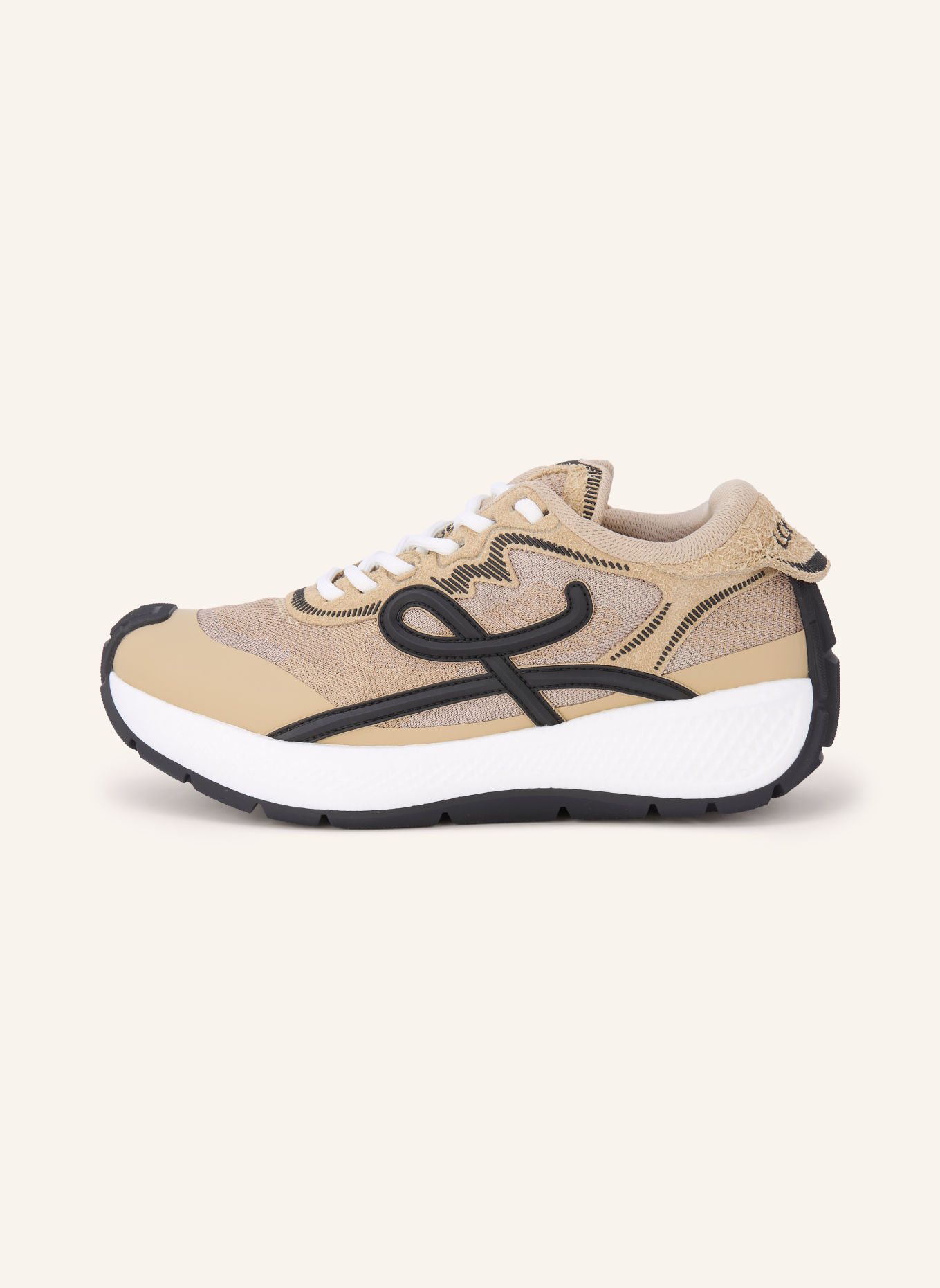 LOEWE Sneakersy POGO: BÉŽOVÁ / BÍLÁ / ČERNÁ