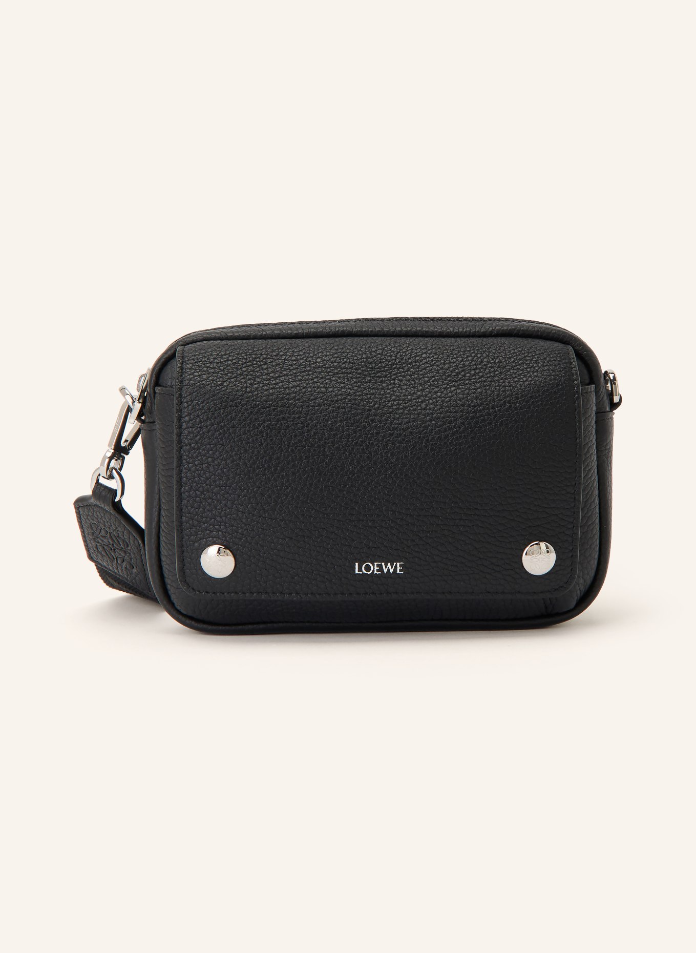 LOEWE PEBBLE SMALL Shoulder bag: BLACK