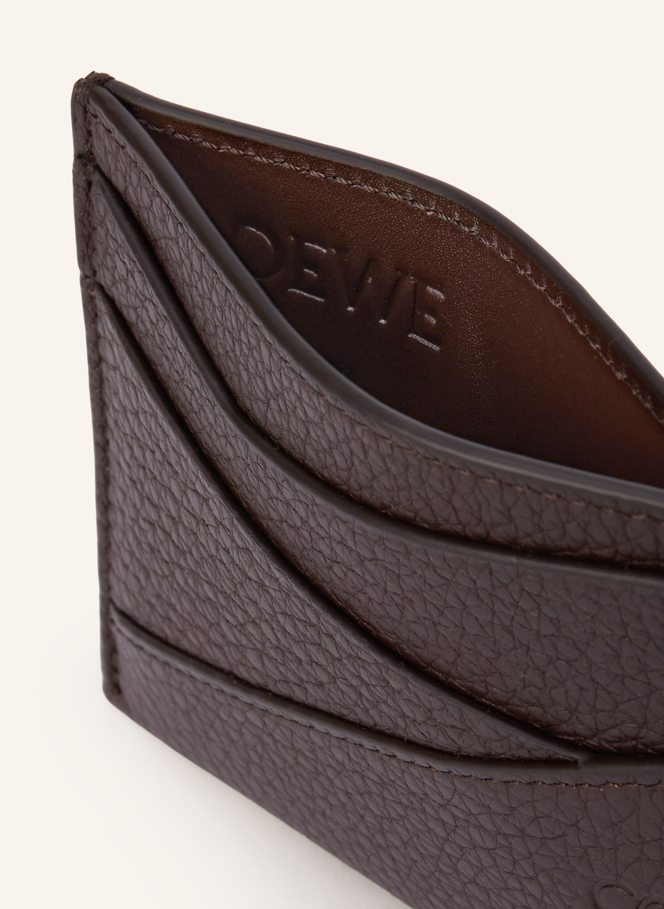 LOEWE Kaarthouder PUZZLE EDGE: MARRON FONCÉ