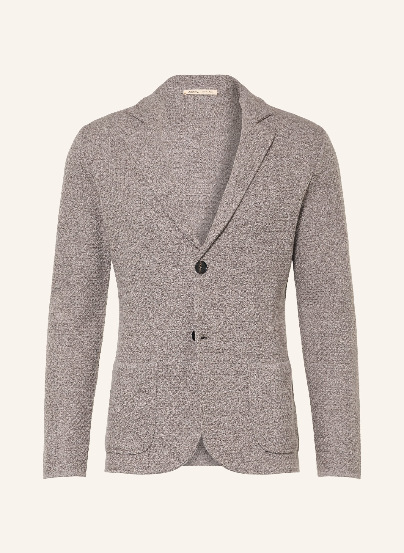 MAURIZIO BALDASSARI Regular-Fit Knit Jacket: TAUPE