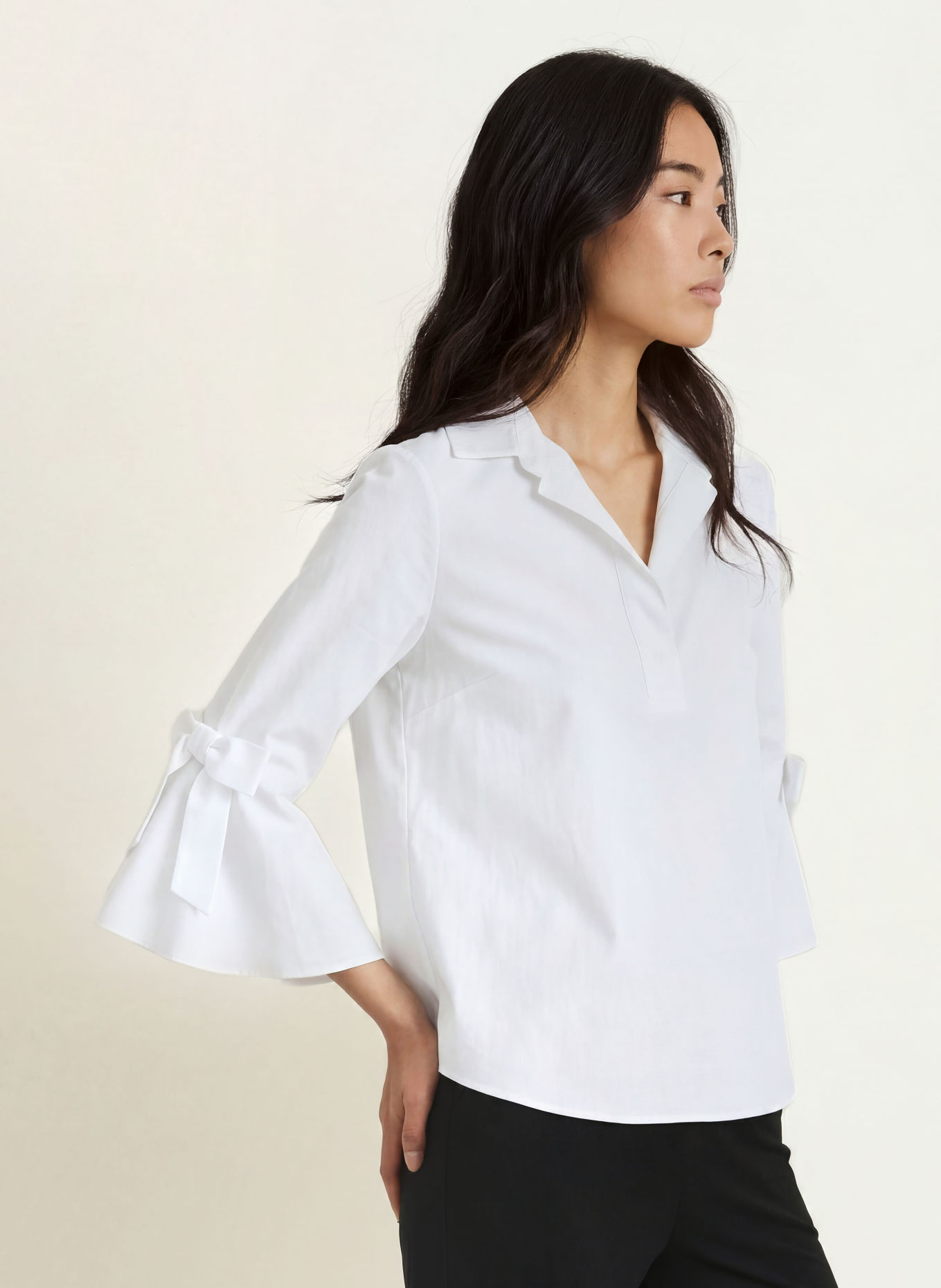Joseph Ribkoff Blouseshirt met 3/4-mouwen: WIT