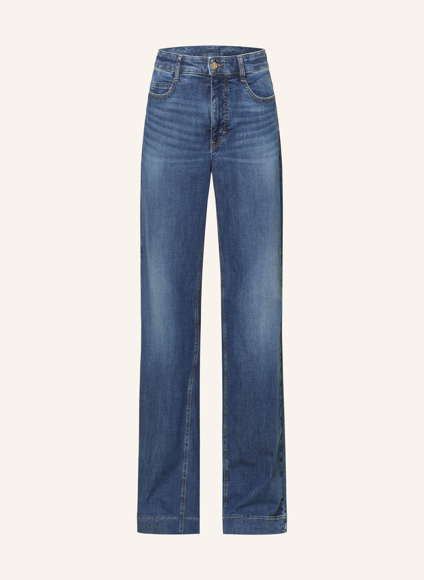 MAC WIDE Jeans with Studs: D636 used wash
