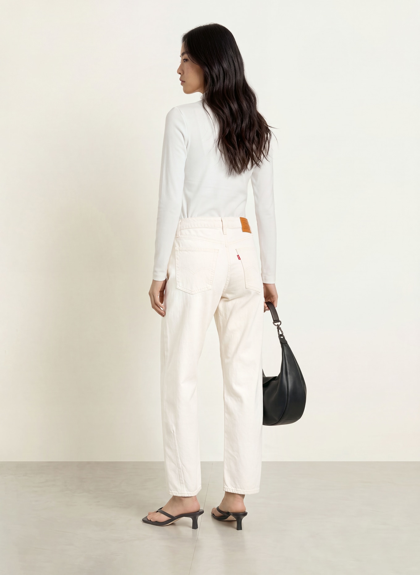 ZAÍDA Long-sleeve shirt: WHITE