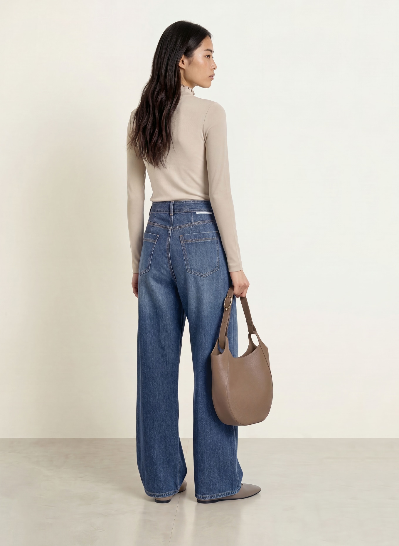 ZAÍDA Longsleeve: TAUPE