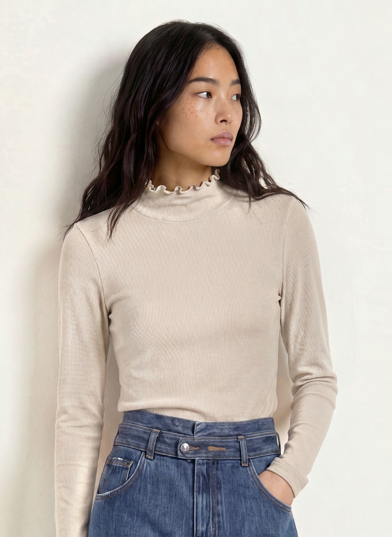 ZAÍDA Longsleeve: TAUPE