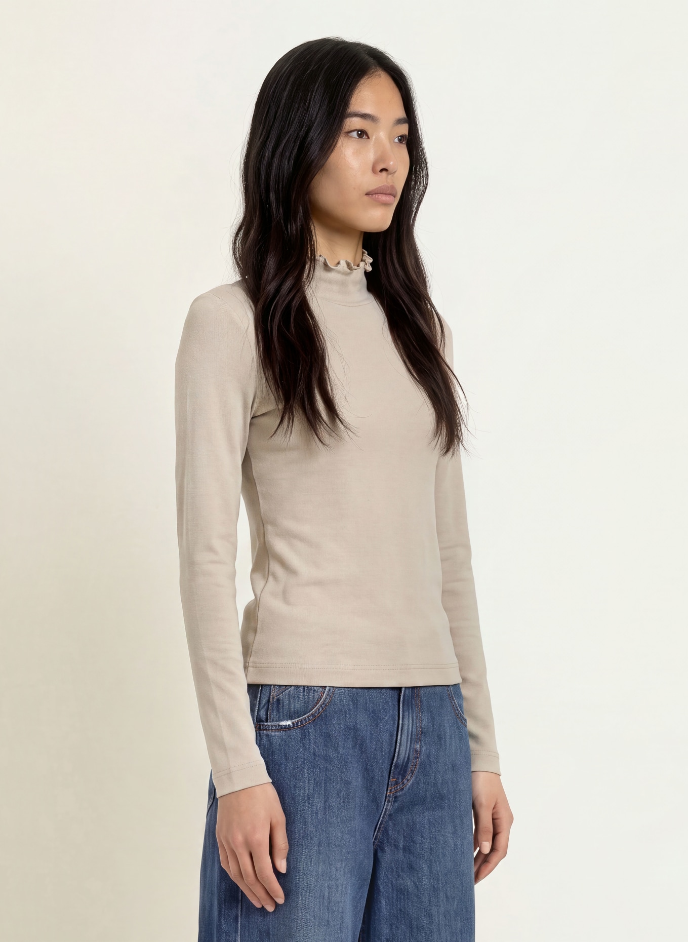ZAÍDA Longsleeve: TAUPE