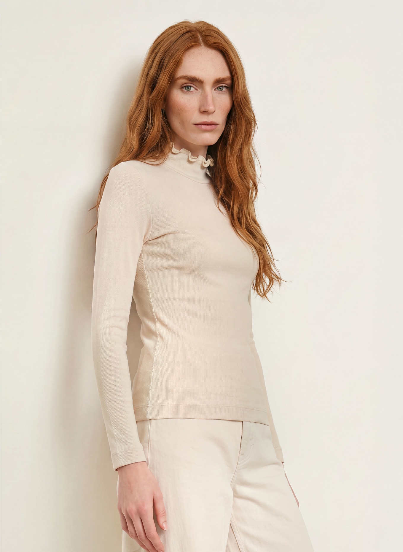 ZAÍDA Longsleeve: LICHTBRUIN
