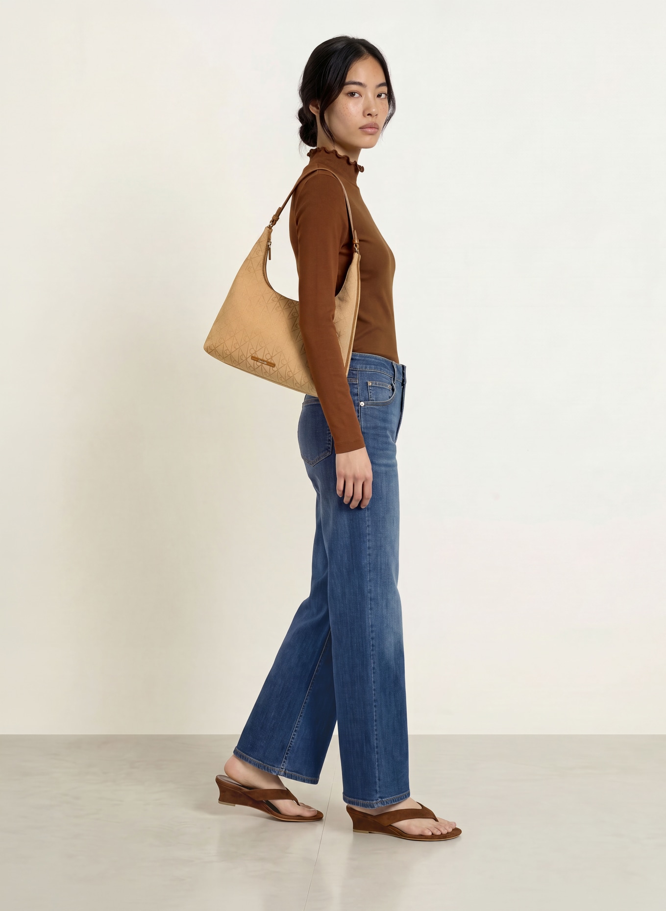 ZAÍDA Long-sleeve shirt: BROWN