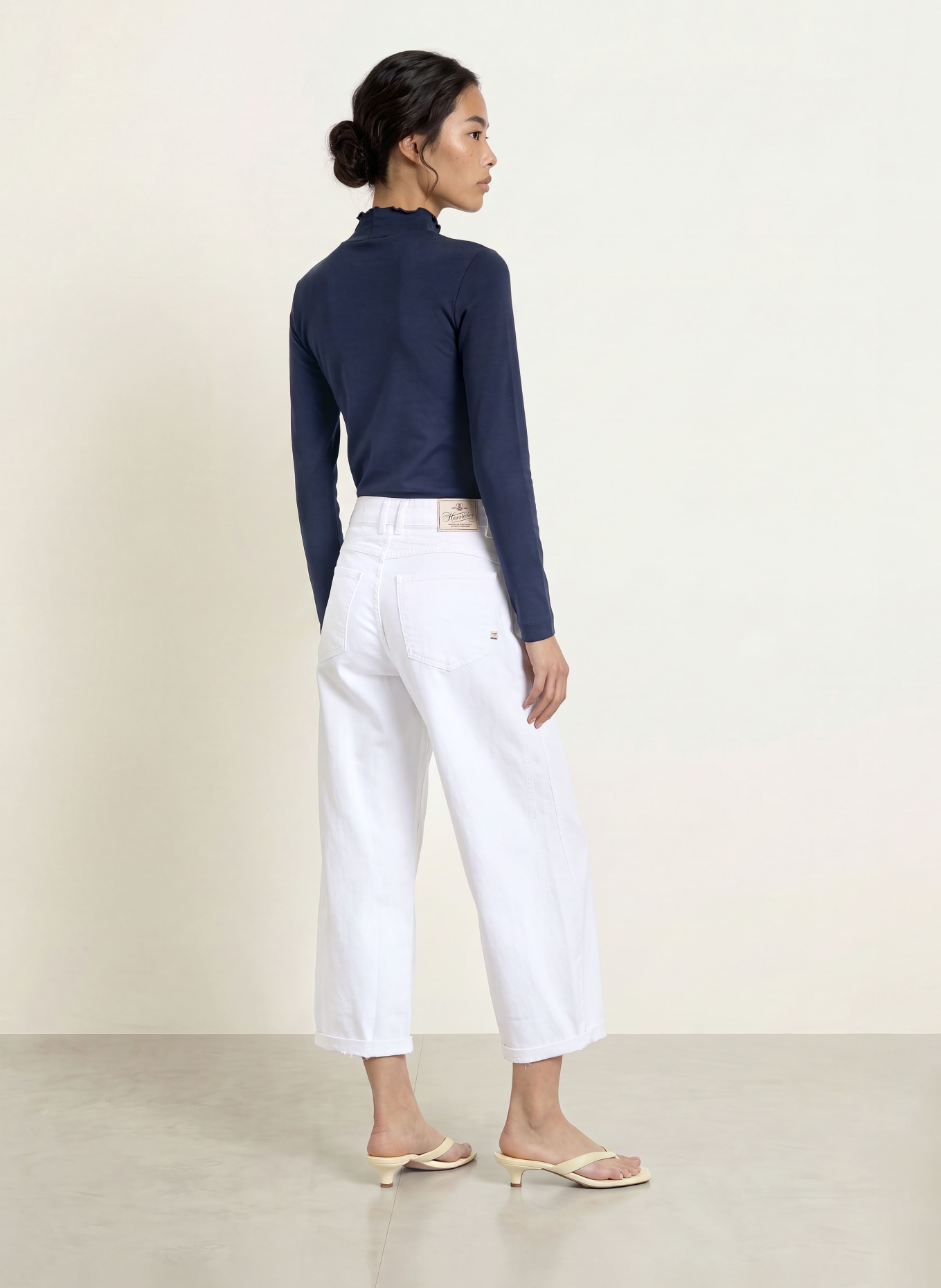 ZAÍDA Long-sleeve shirt: DARK BLUE