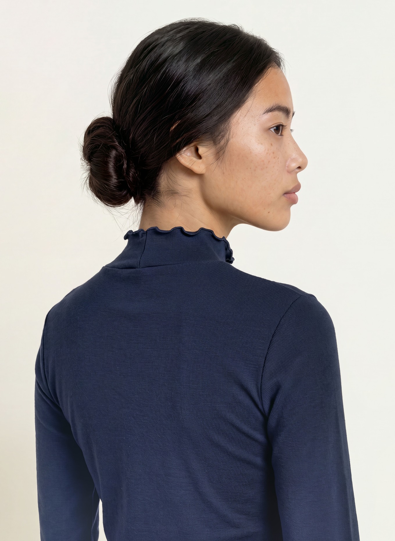 ZAÍDA Long-sleeve shirt: DARK BLUE