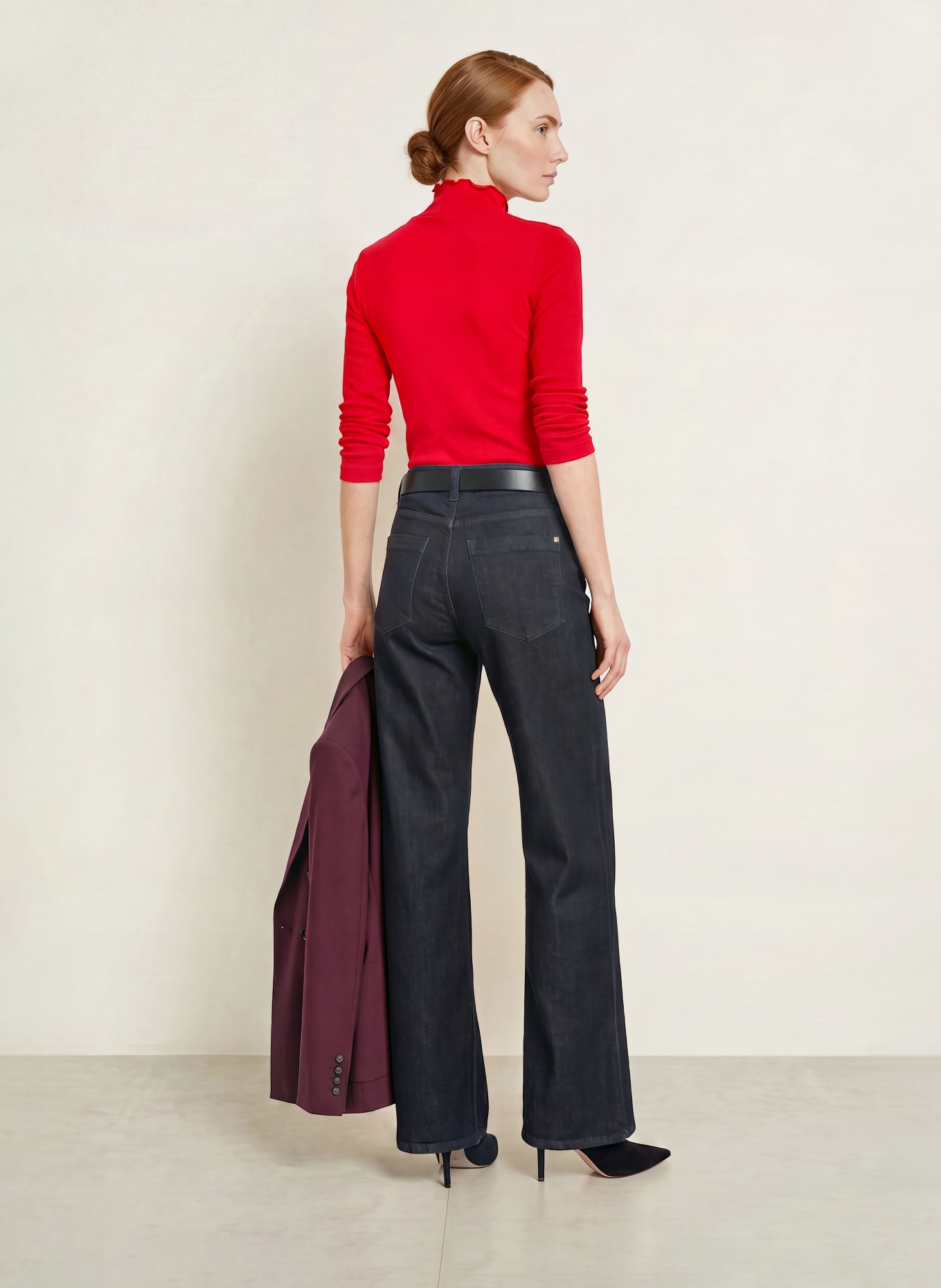 ZAÍDA Longsleeve: ROOD