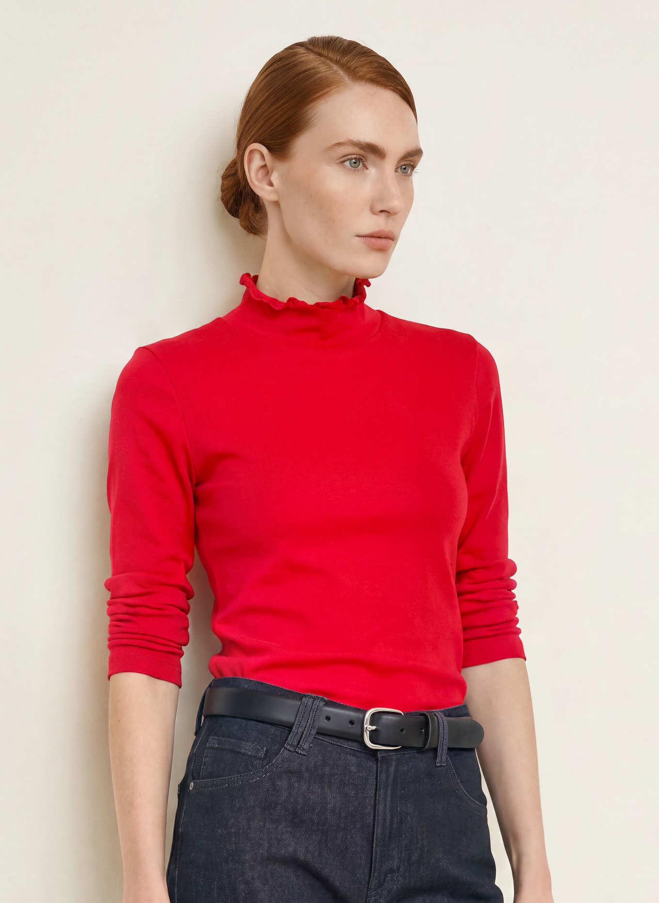 ZAÍDA Longsleeve: ROOD