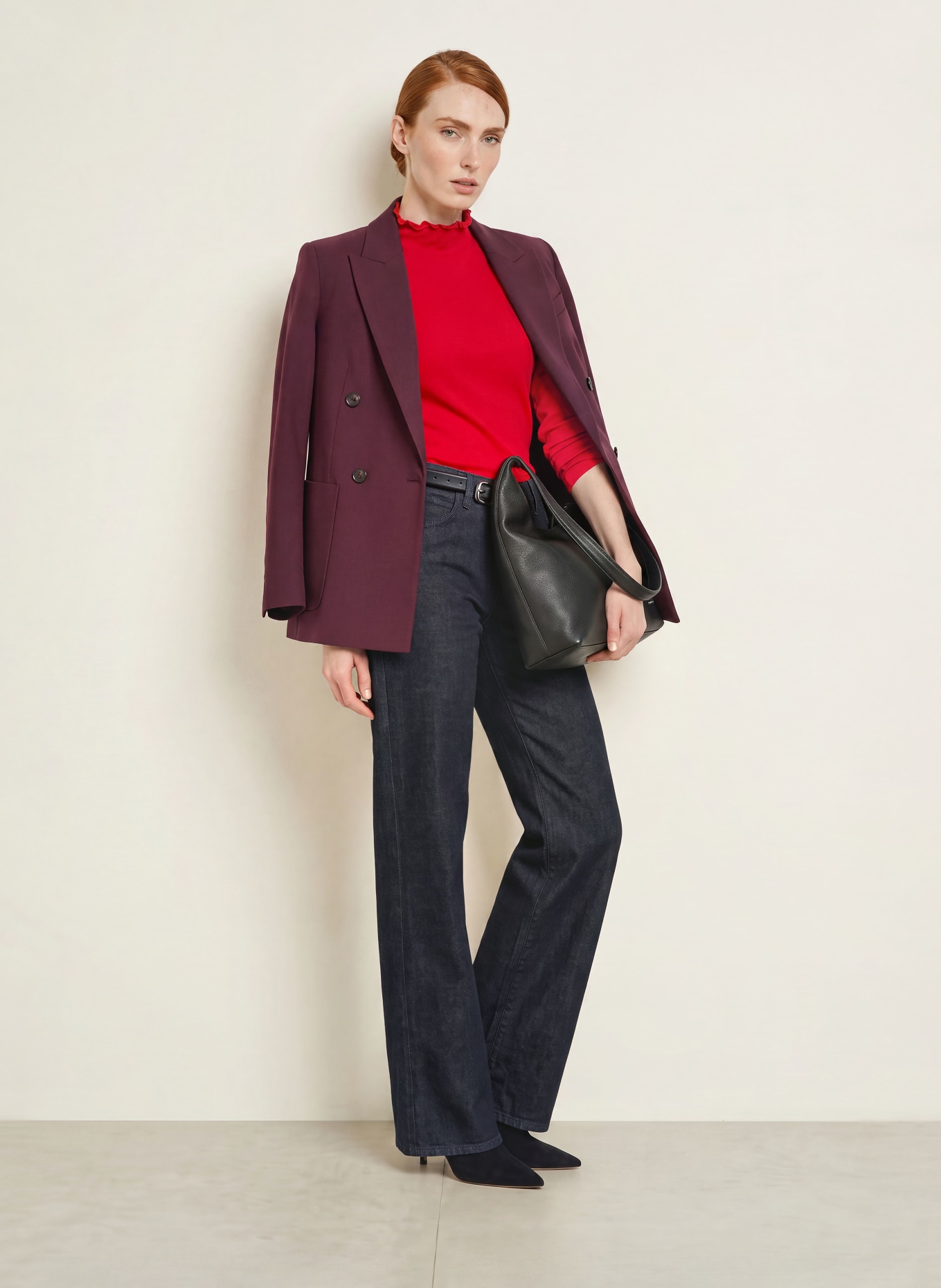 ZAÍDA Longsleeve: ROOD