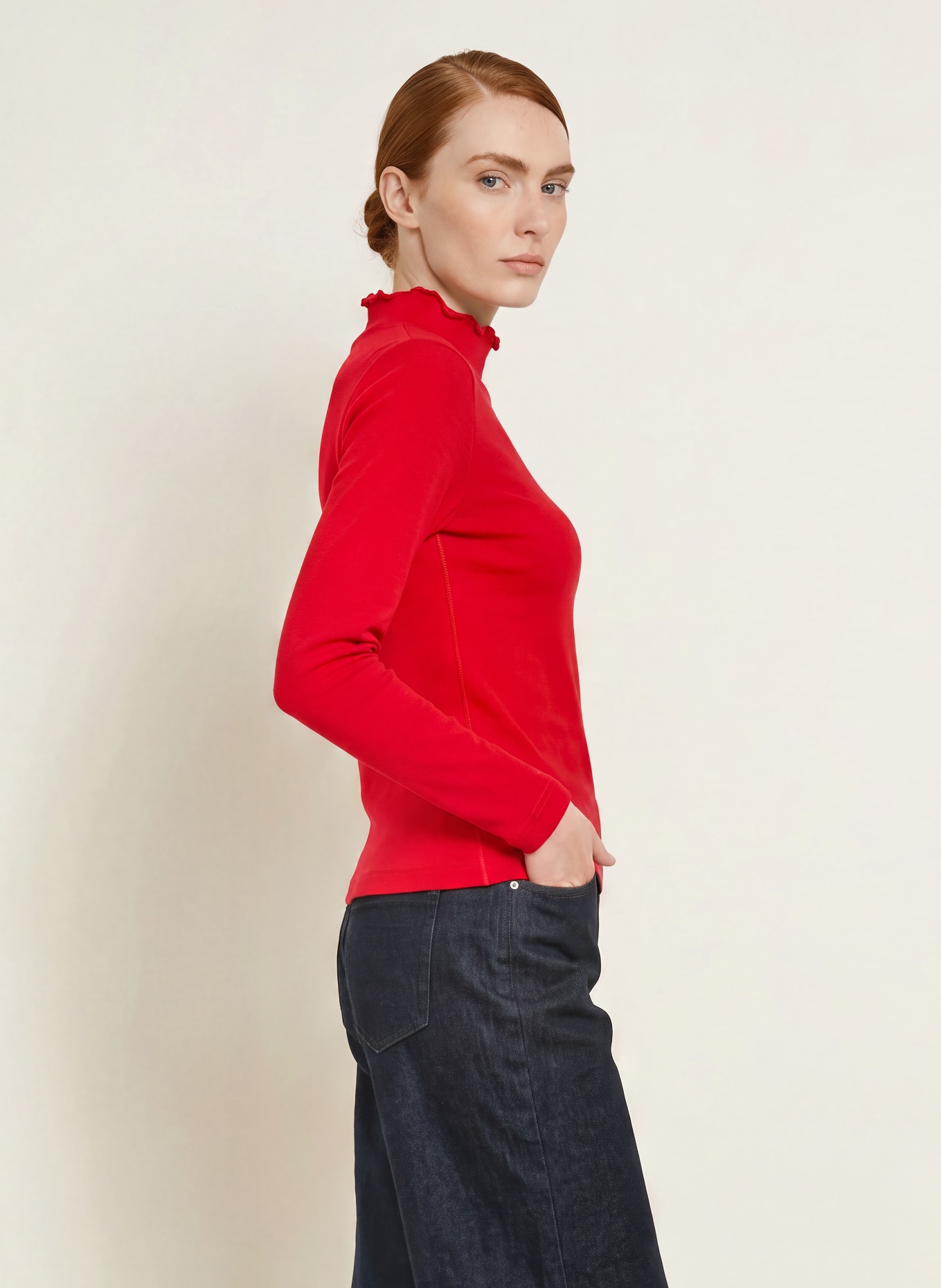 ZAÍDA Longsleeve: ROOD