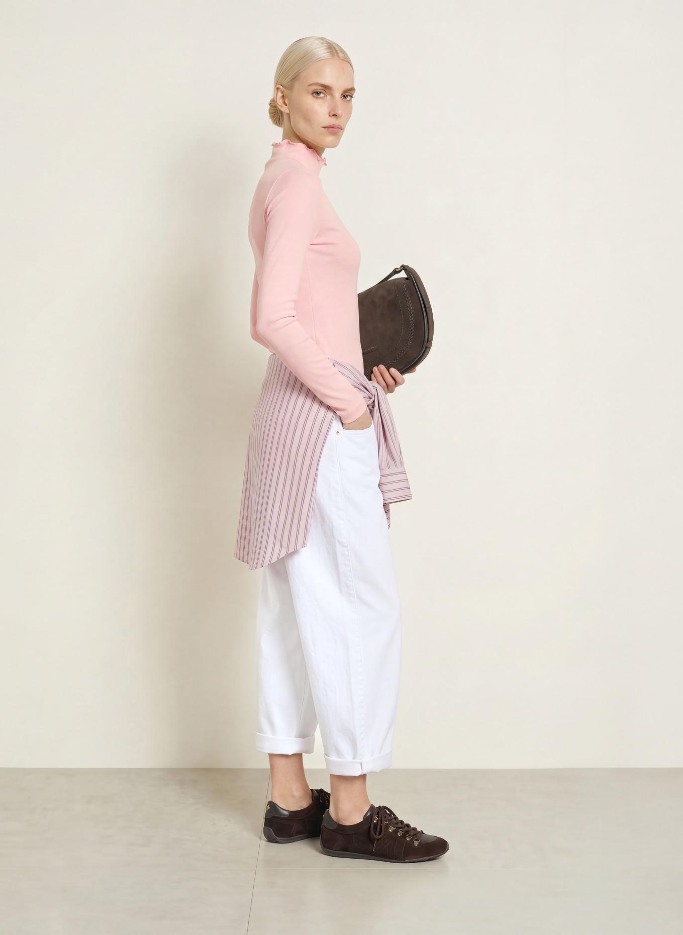 ZAÍDA Long-sleeve shirt: PINK