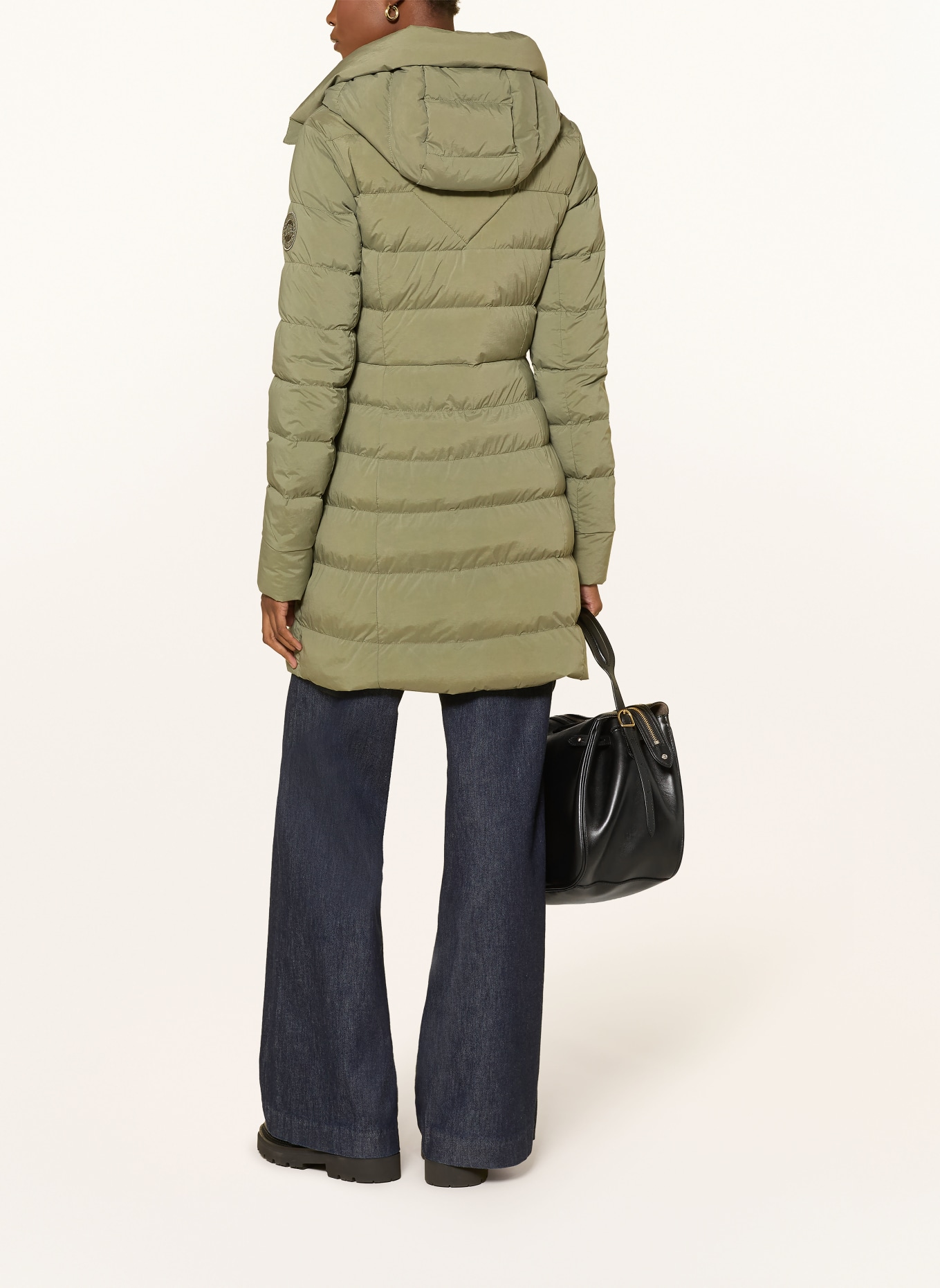 CANADA GOOSE CLAIR Down Coat: LIGHT GREEN