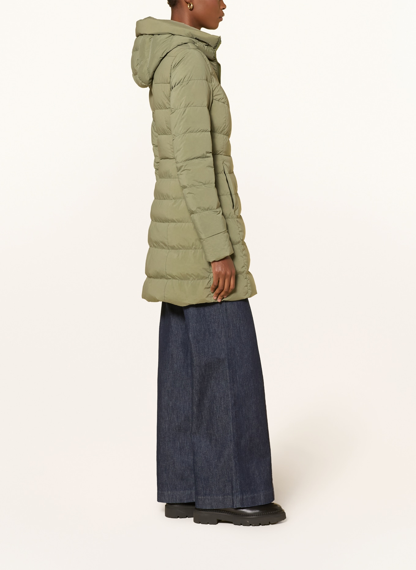 CANADA GOOSE CLAIR Down Coat: LIGHT GREEN