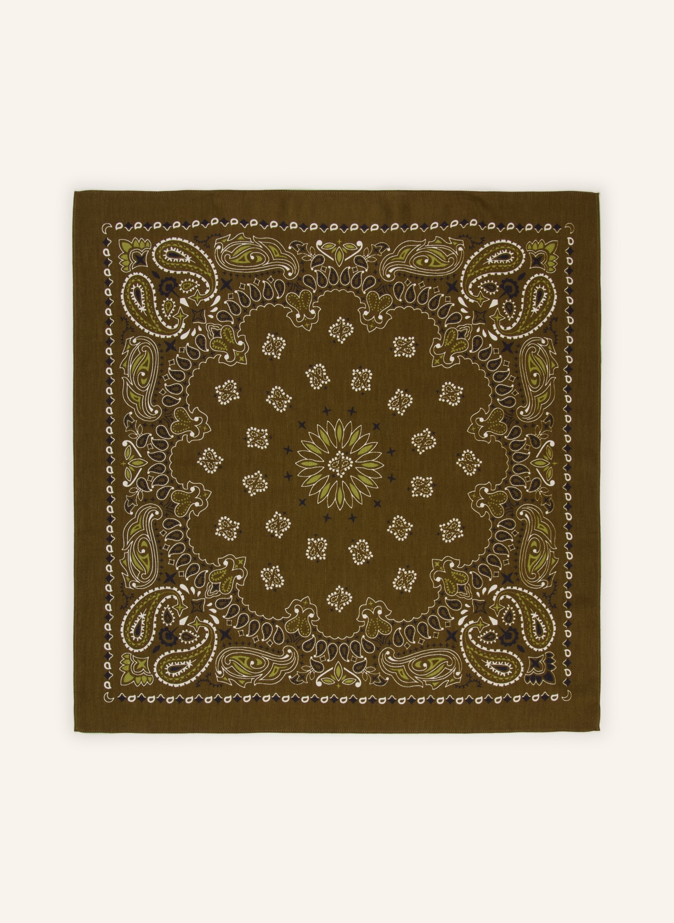 darling harbour Scarf with silk: OLIVE