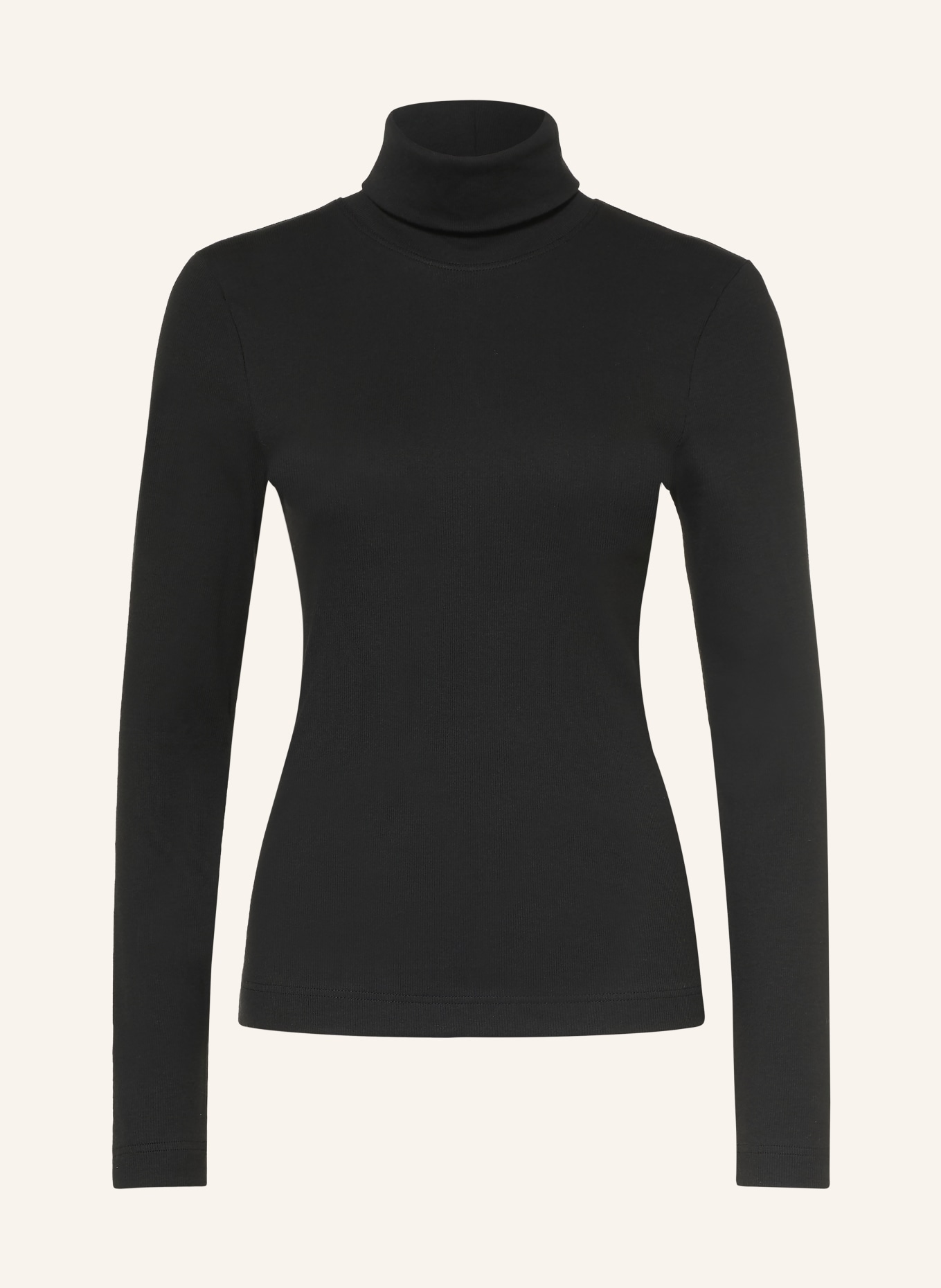 ZAÍDA Colshirt: ZWART