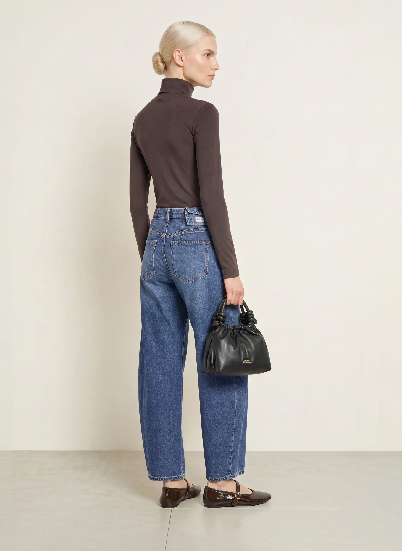 ZAÍDA Colshirt: MARRON FONCÉ