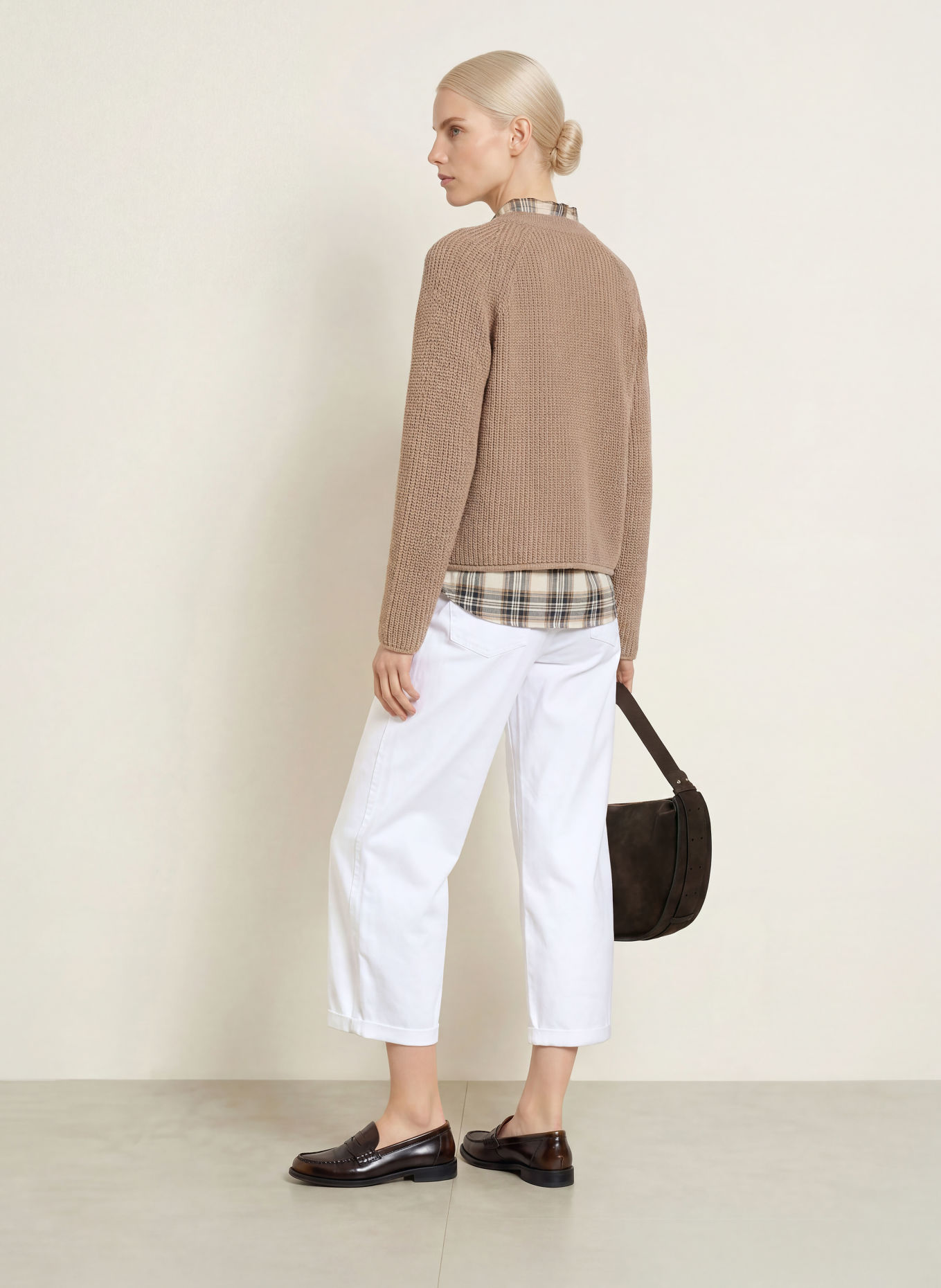 Marc O'Polo Strickjacke: HELLBRAUN