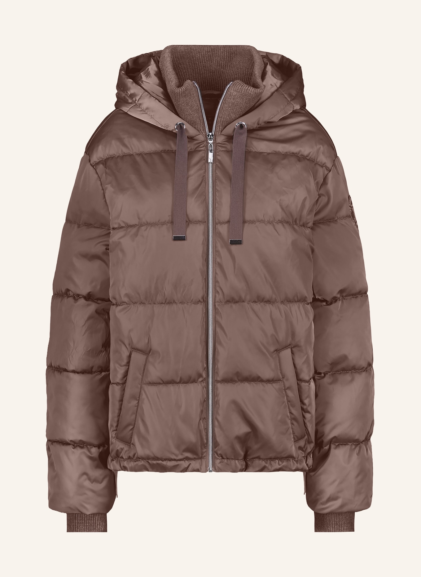 monari Steppjacke mit Schmucksteinen: TAUPE