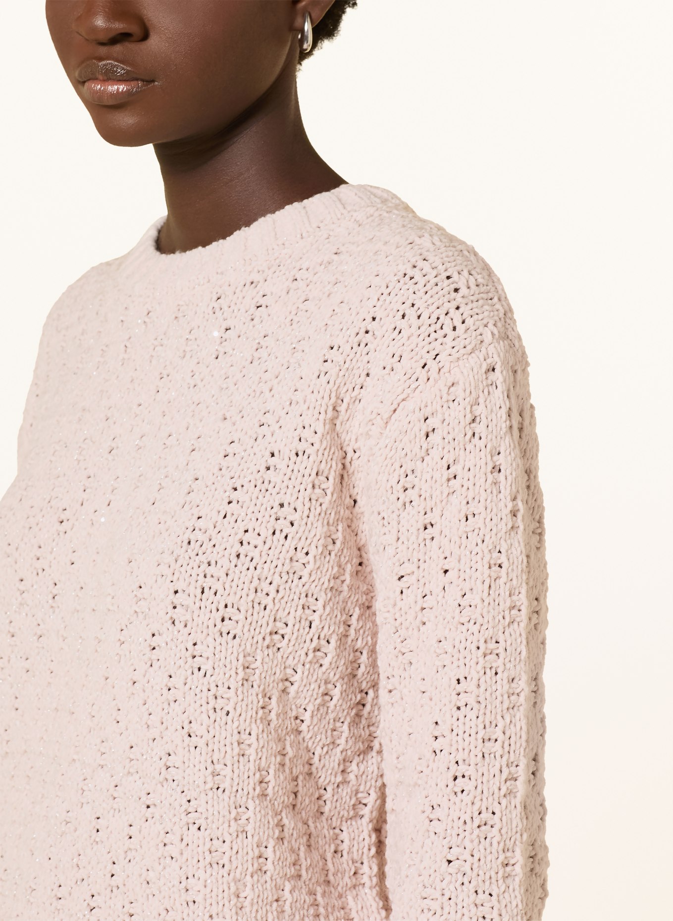 monari Trui met glittergaren: ROSE CLAIR