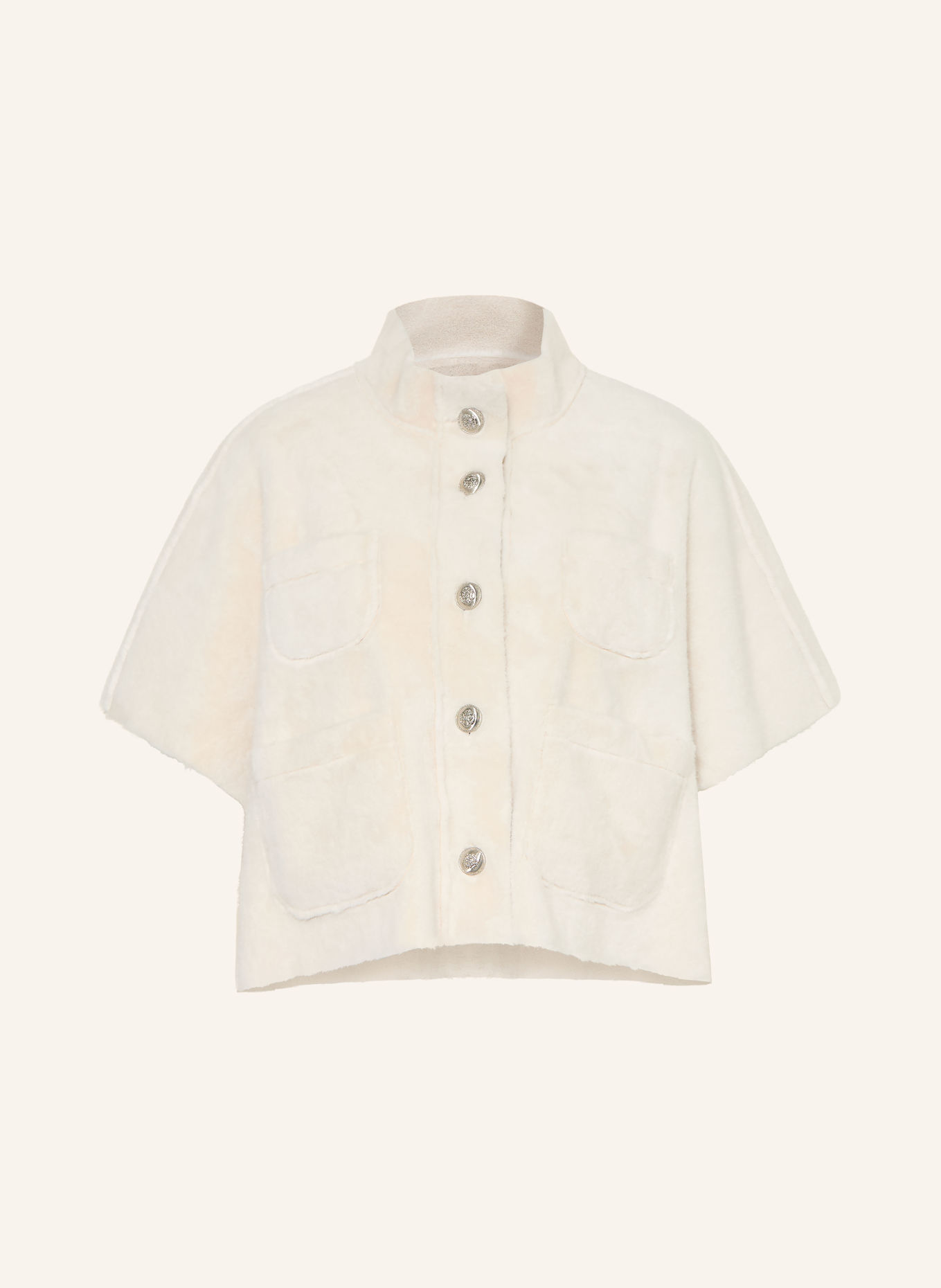 monari Cape van kunstbont: CRÈME