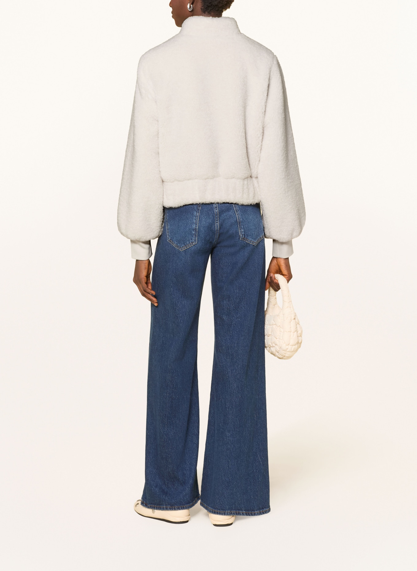 monari Teddyfell-Blouson: WEISS