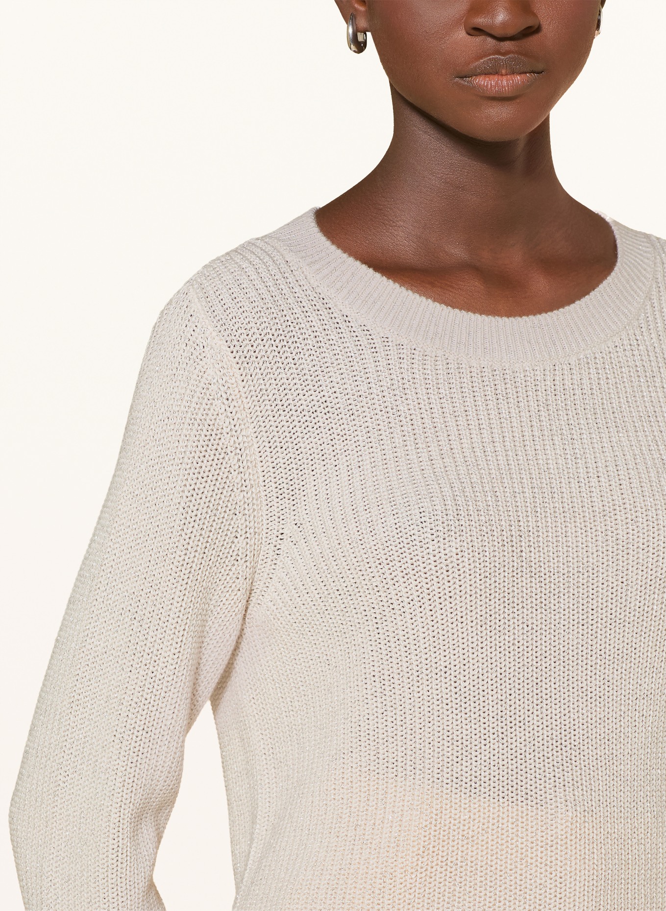 monari Trui met glittergaren: WIT