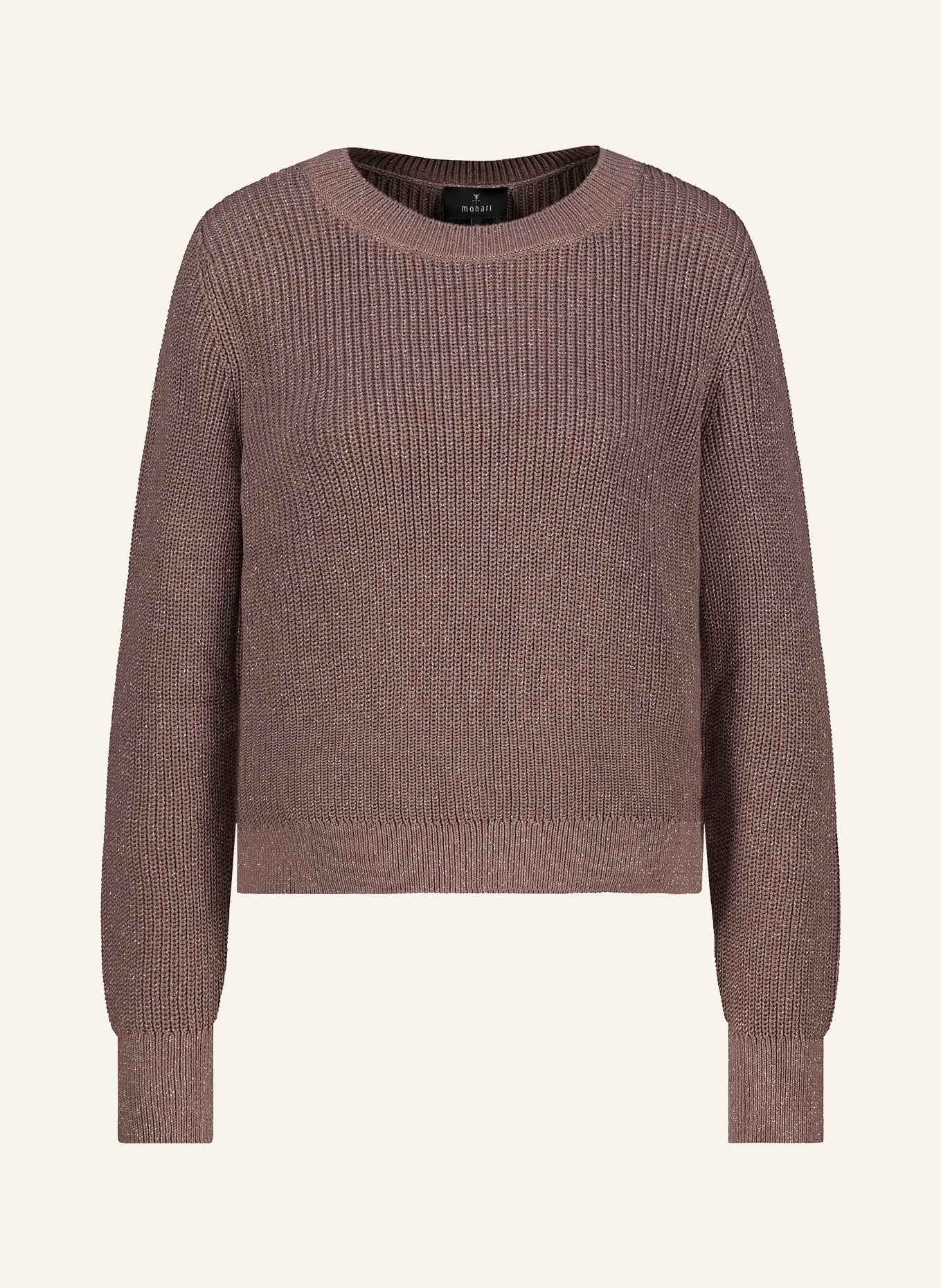 monari Trui met glittergaren: TAUPE