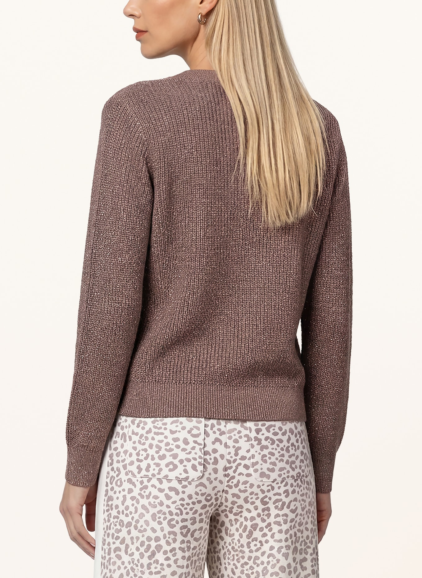 monari Trui met glittergaren: TAUPE