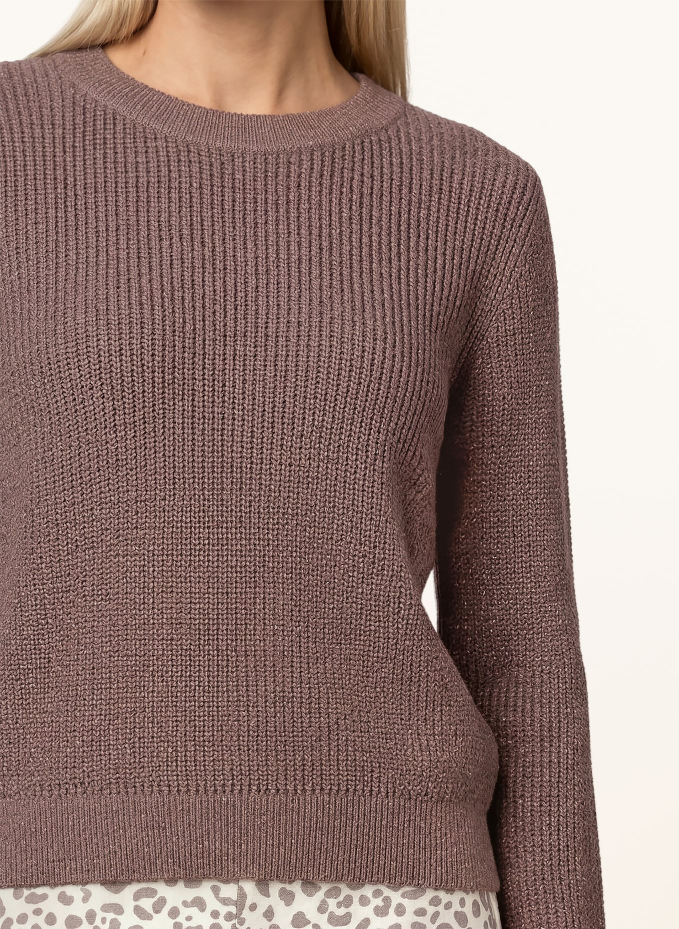 monari Trui met glittergaren: TAUPE